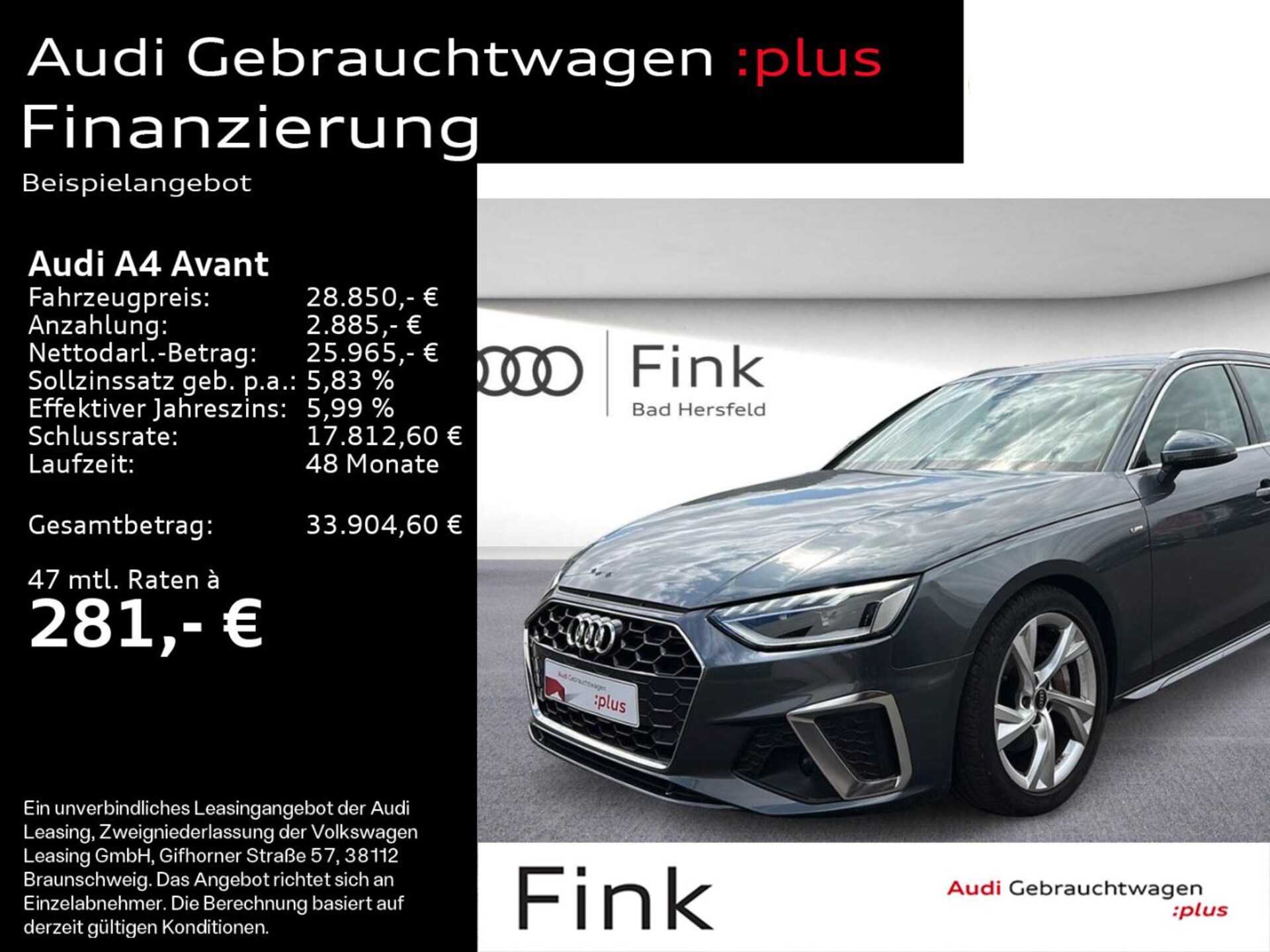 Audi A4 Avant S line