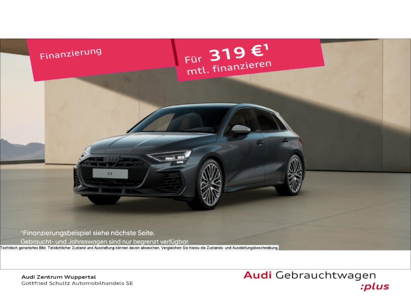 Bild über Audi S3 Sportback TFSI quattro S tronic - für weitere Informationen kontaktieren Sie den Audi Partner