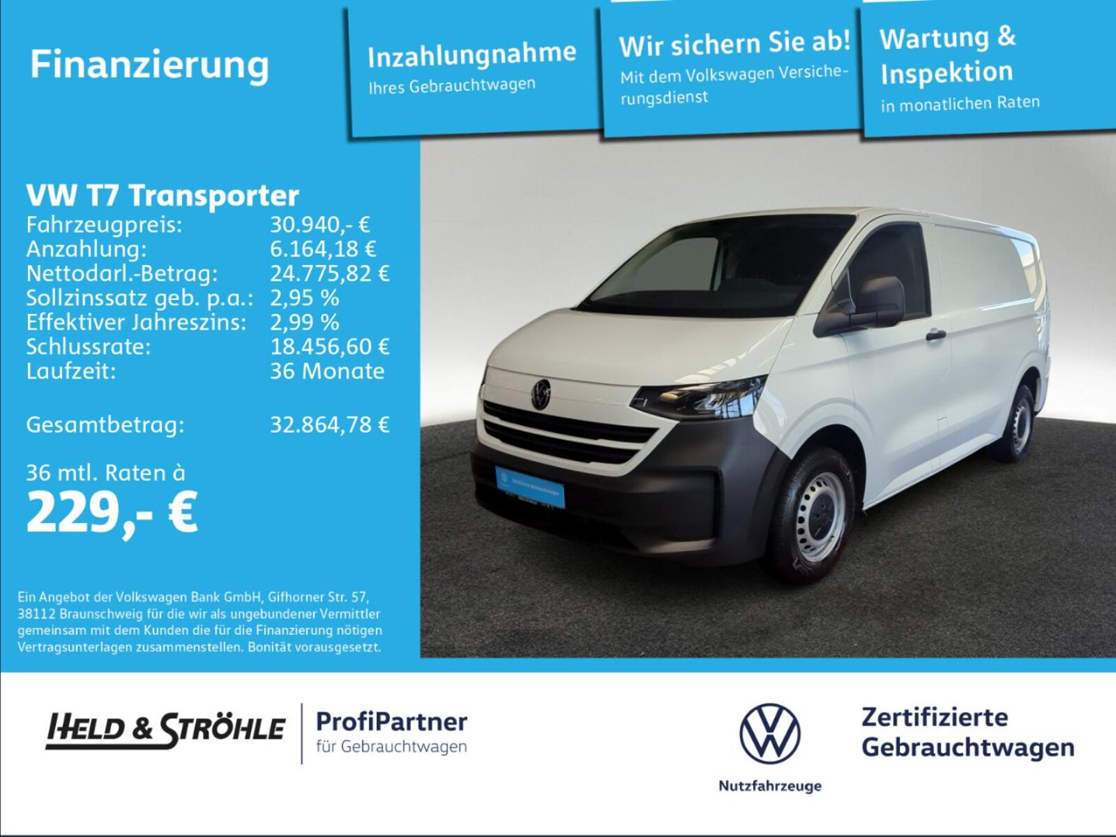 Volkswagen Transporter Kasten kurzer Radstand