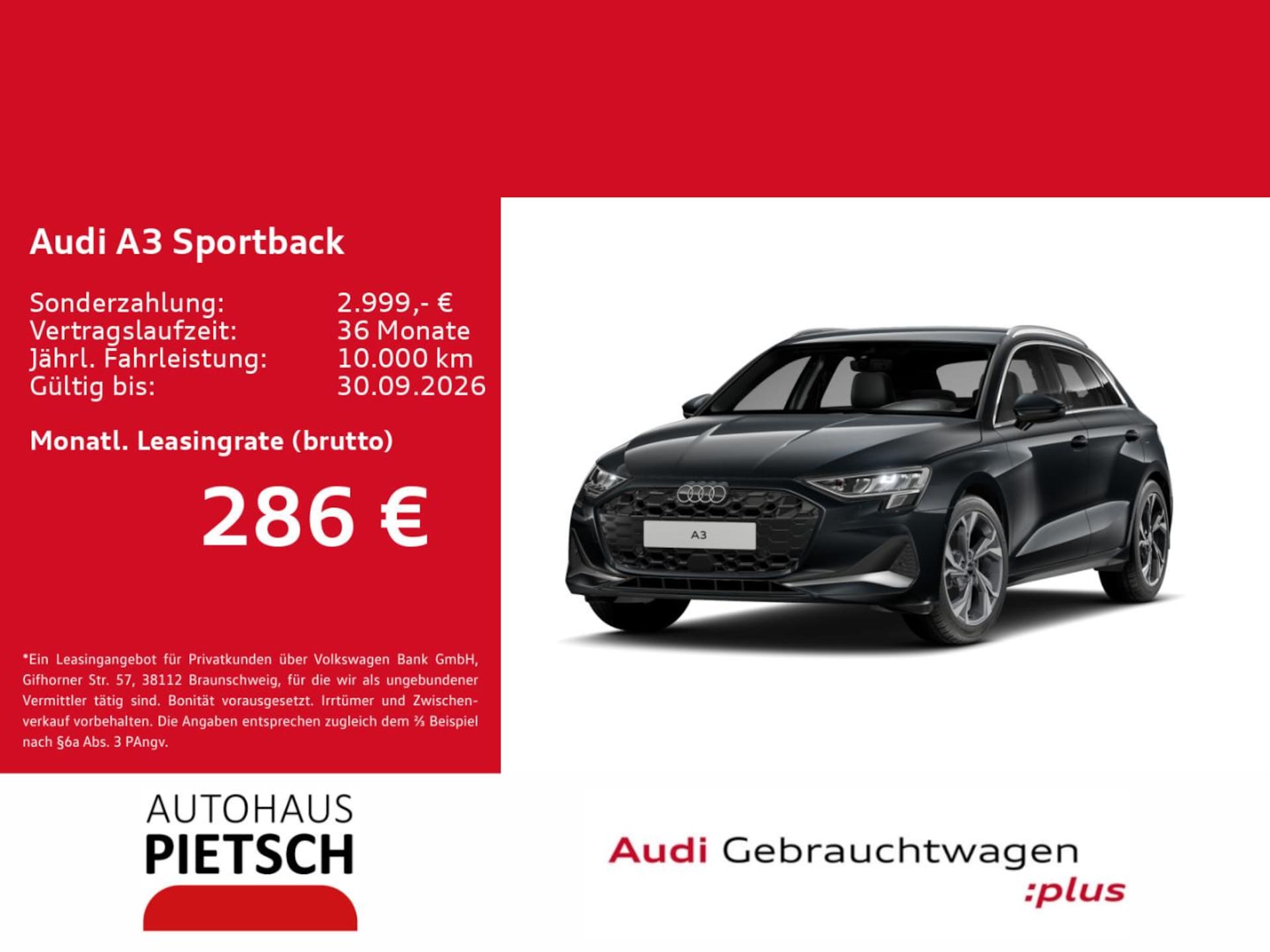 Audi A3 Sportback Advanced