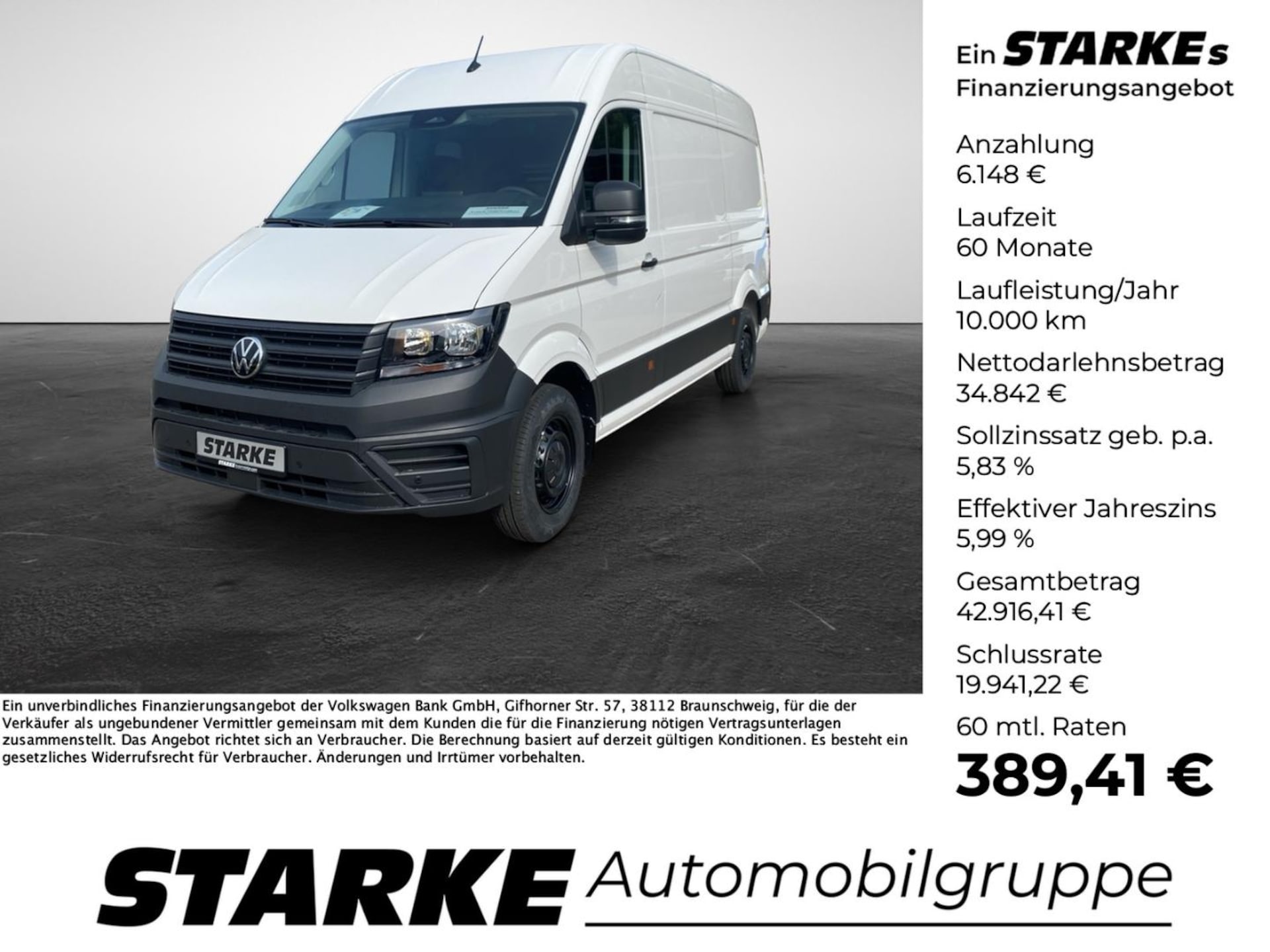 Volkswagen Crafter Kasten mittlerer Radstand