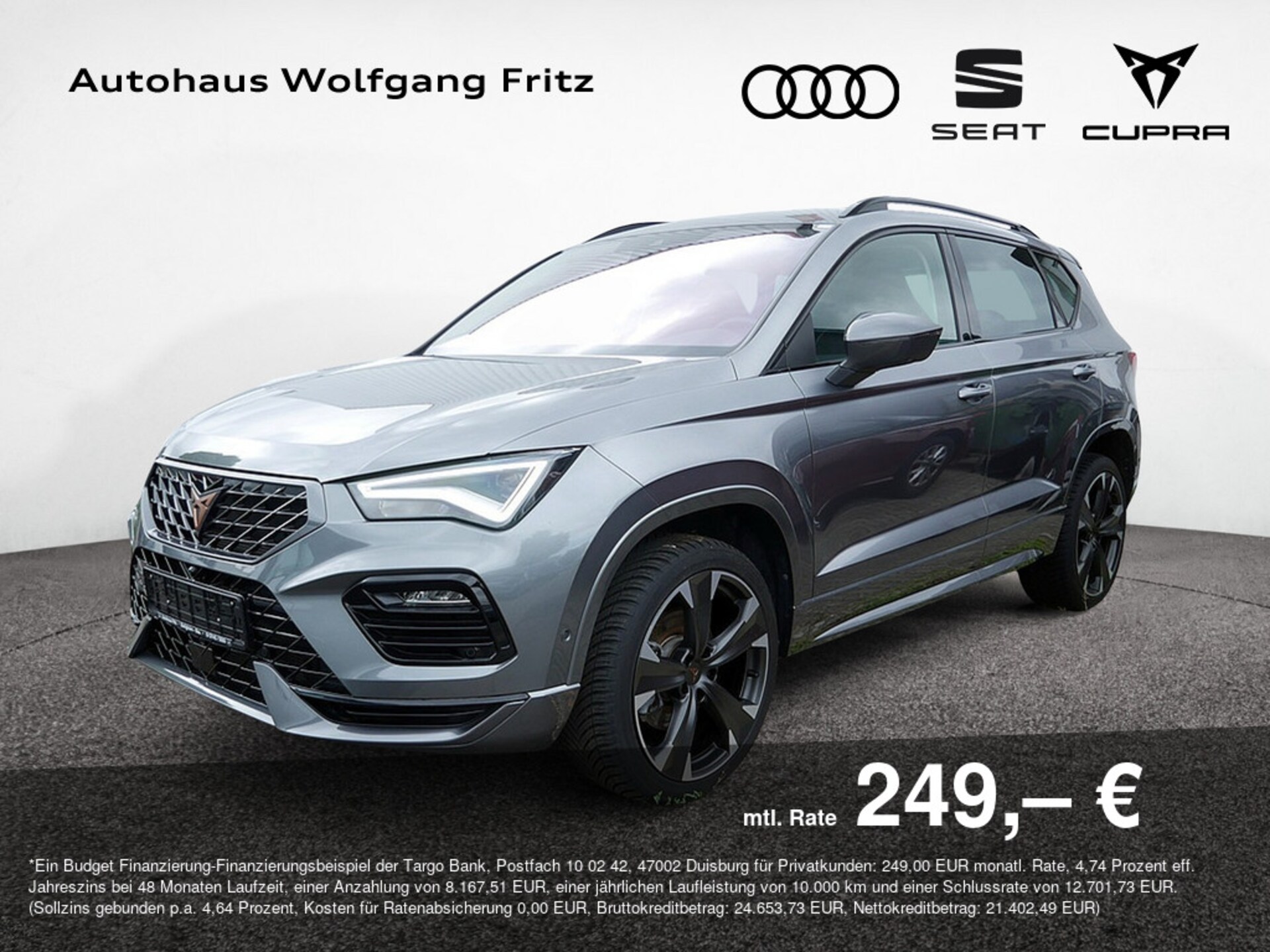 Cupra Ateca — CUPRA Ateca Ateca 1.5 TSI ACC+NAVI+KAMERA+LED+SHZG+KLIMA+