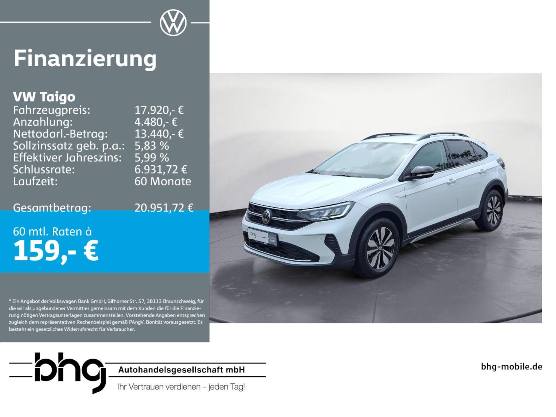 Volkswagen Taigo Goal