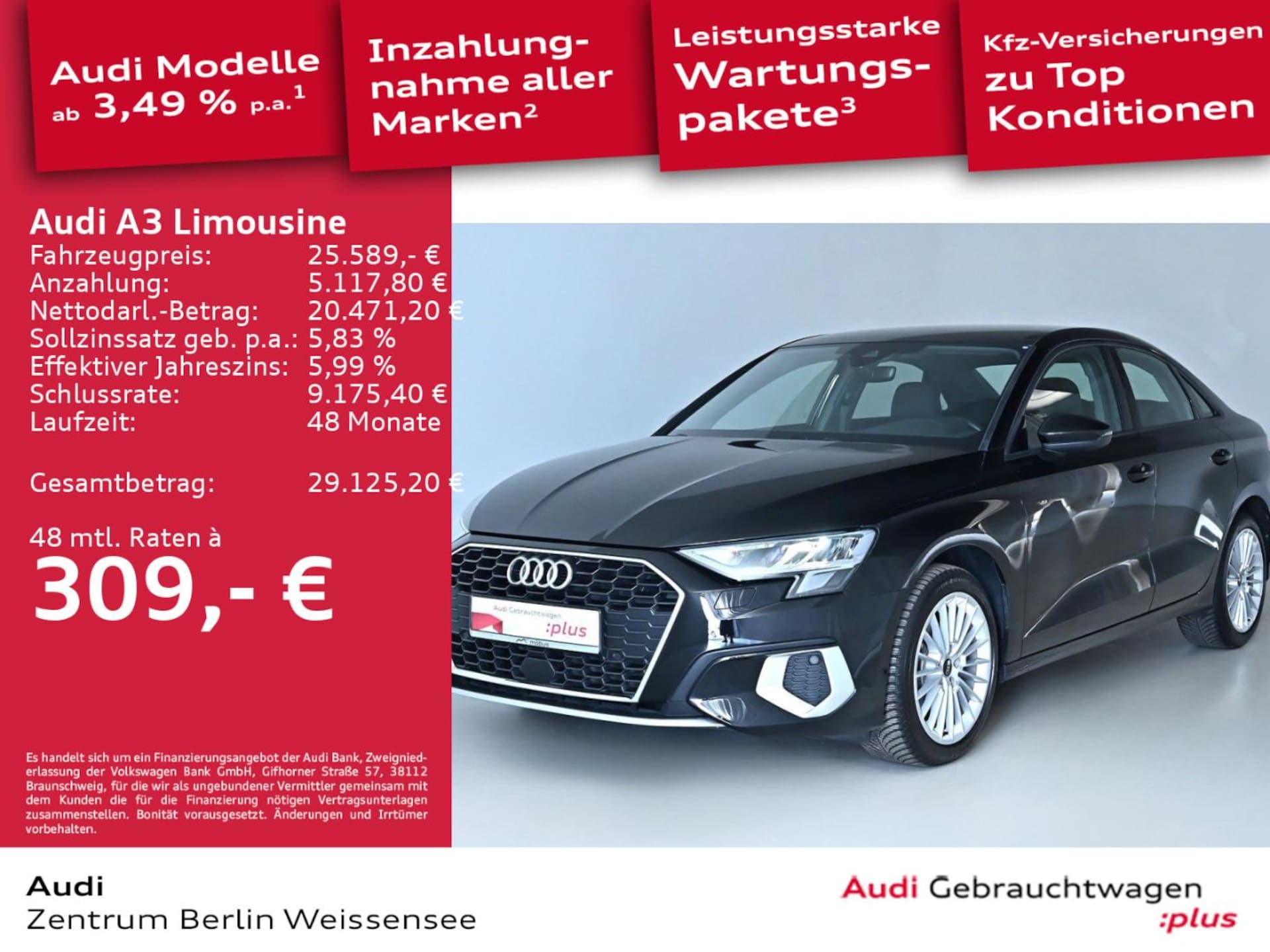 Audi A3 Limousine advanced