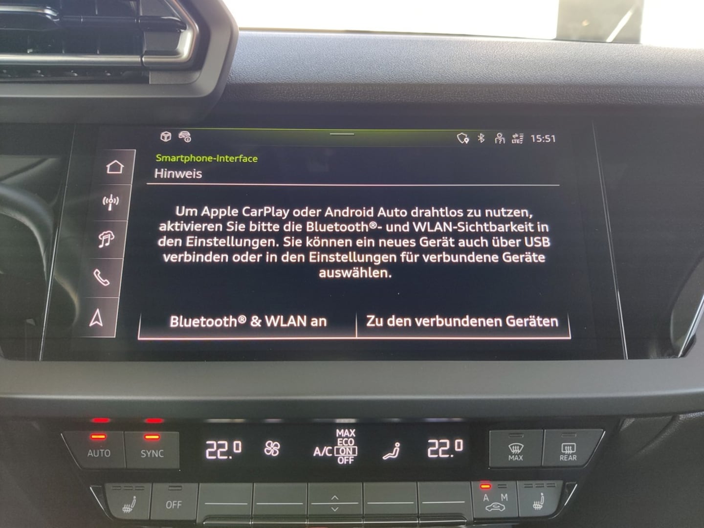 Bild über Audi A3 Sportback S line 35 TFSI S tronic - für weitere Informationen kontaktieren Sie den Audi Partner