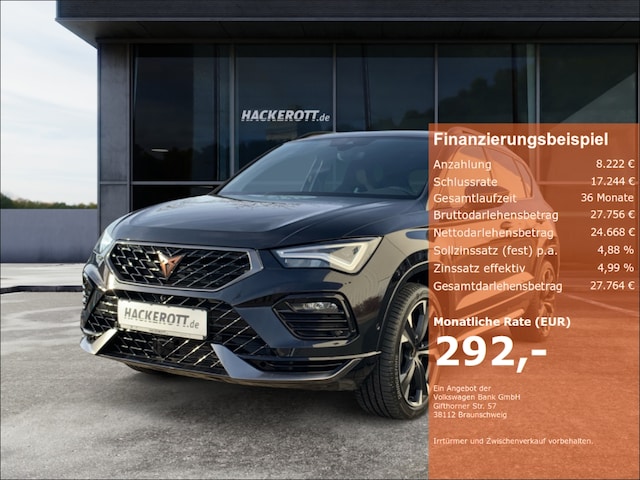 CUPRA Ateca 4Drive LED Navi Keyless AD ACC Parklenkass. Rückfahrkam. Allrad Panorama (GW-R539735)