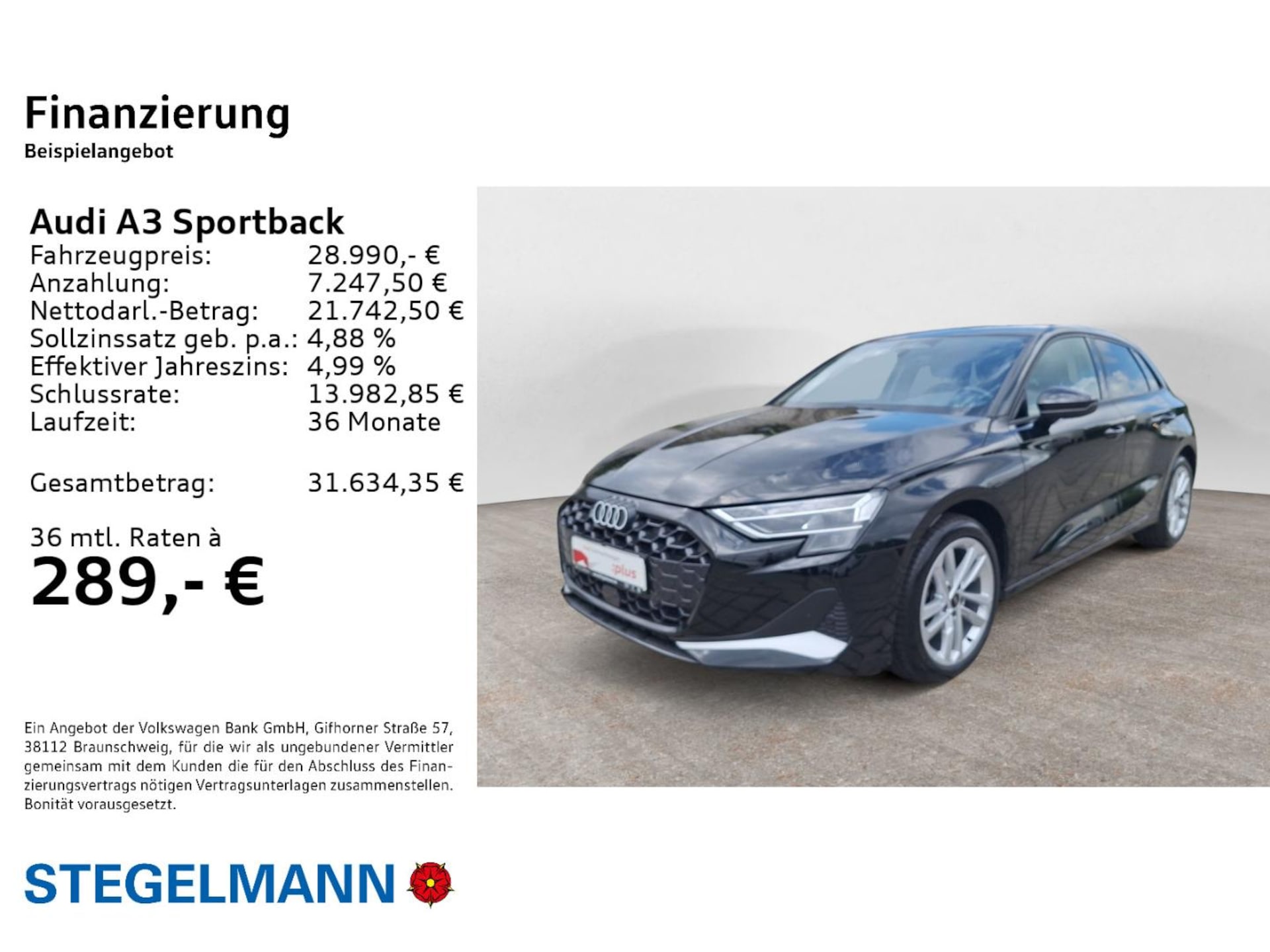 Audi A3 Sportback Advanced