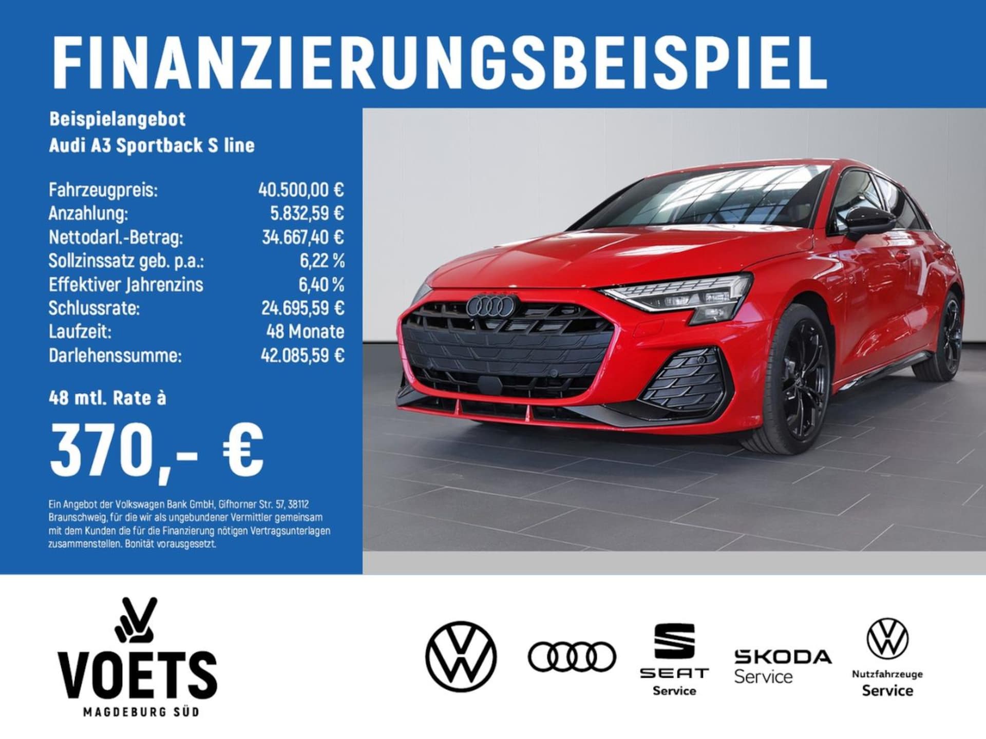 Audi A3 Sportback S line