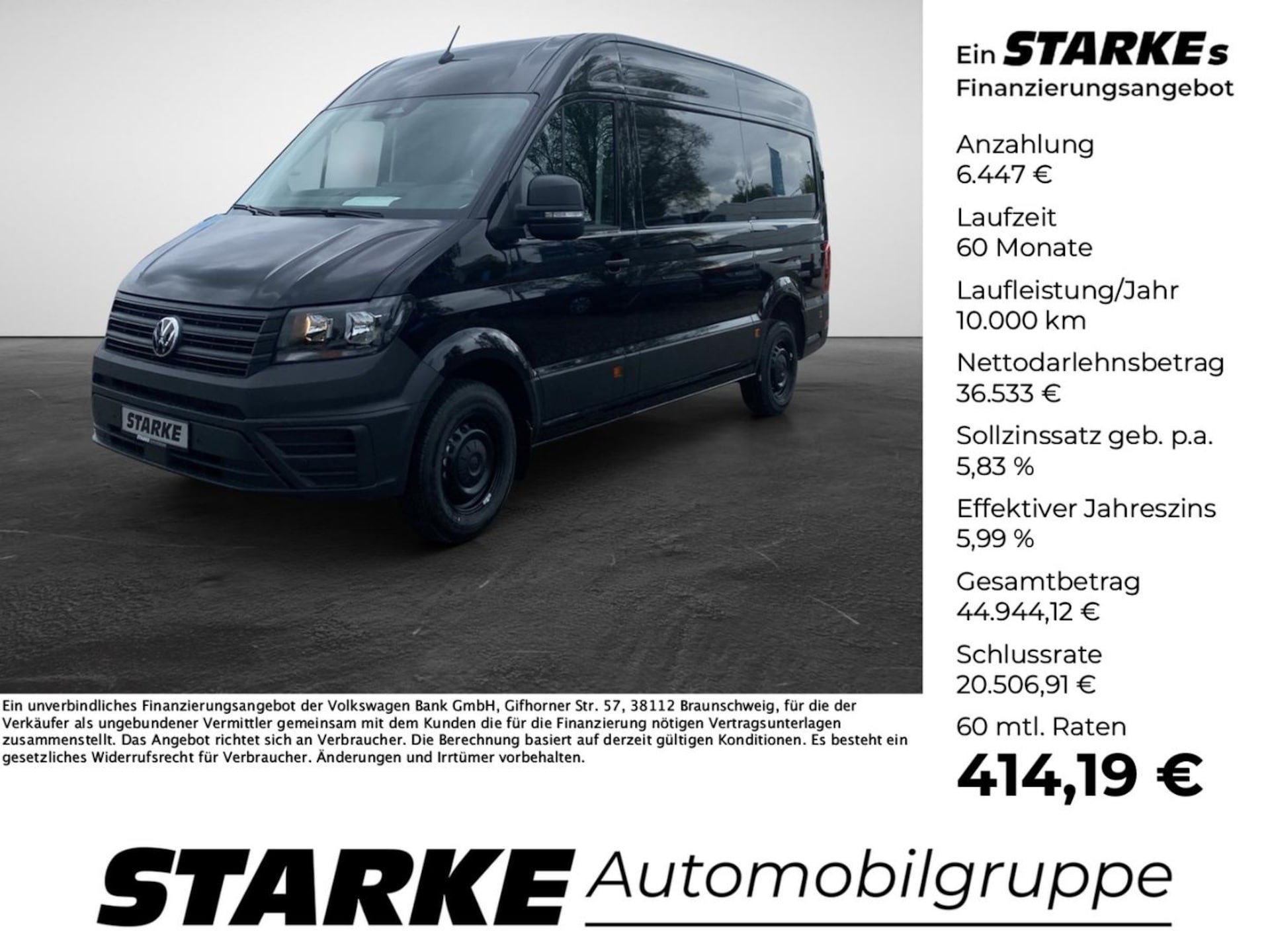 Volkswagen Crafter Kasten mittlerer Radstand