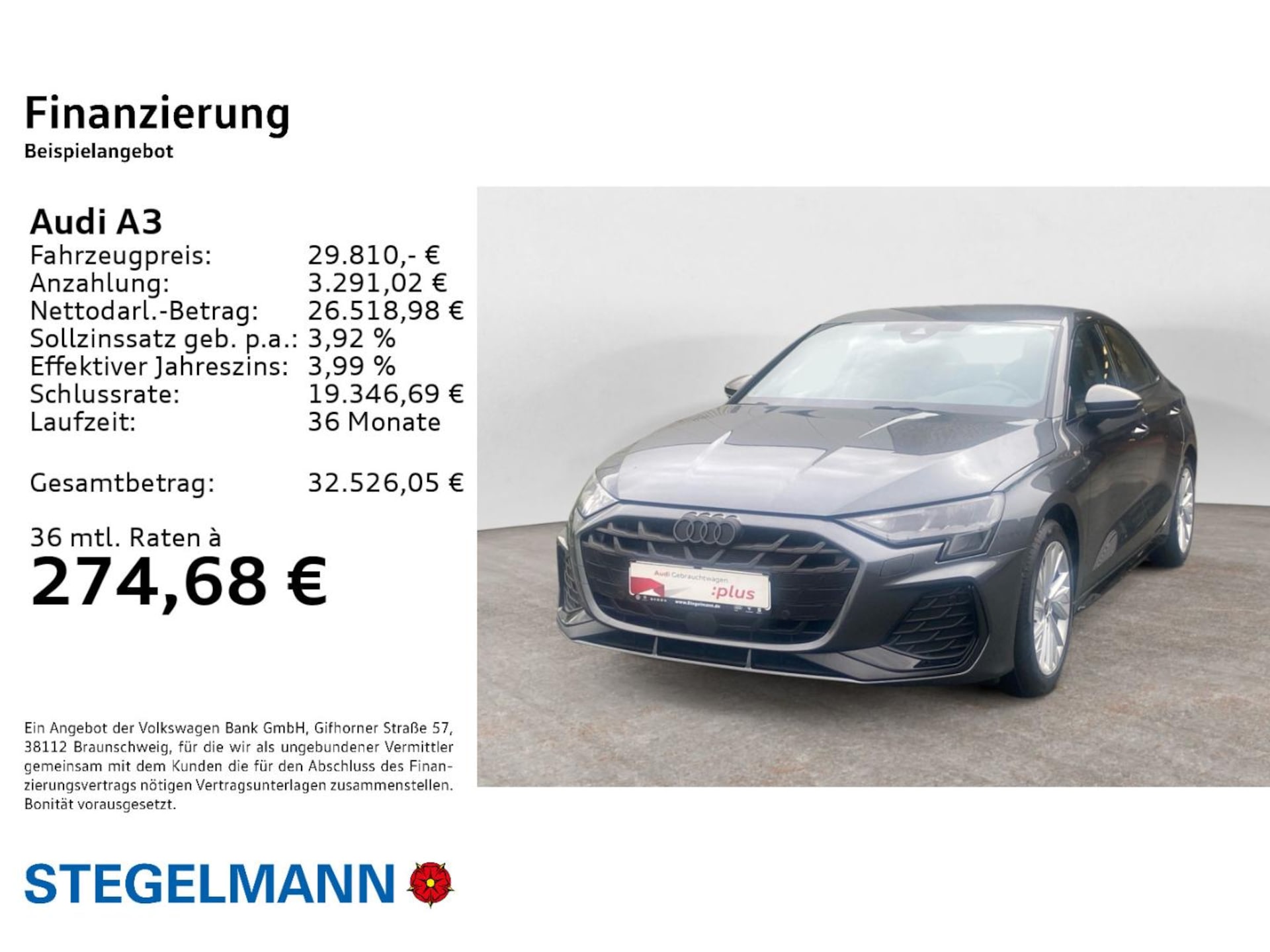 Audi A3 Limousine S line