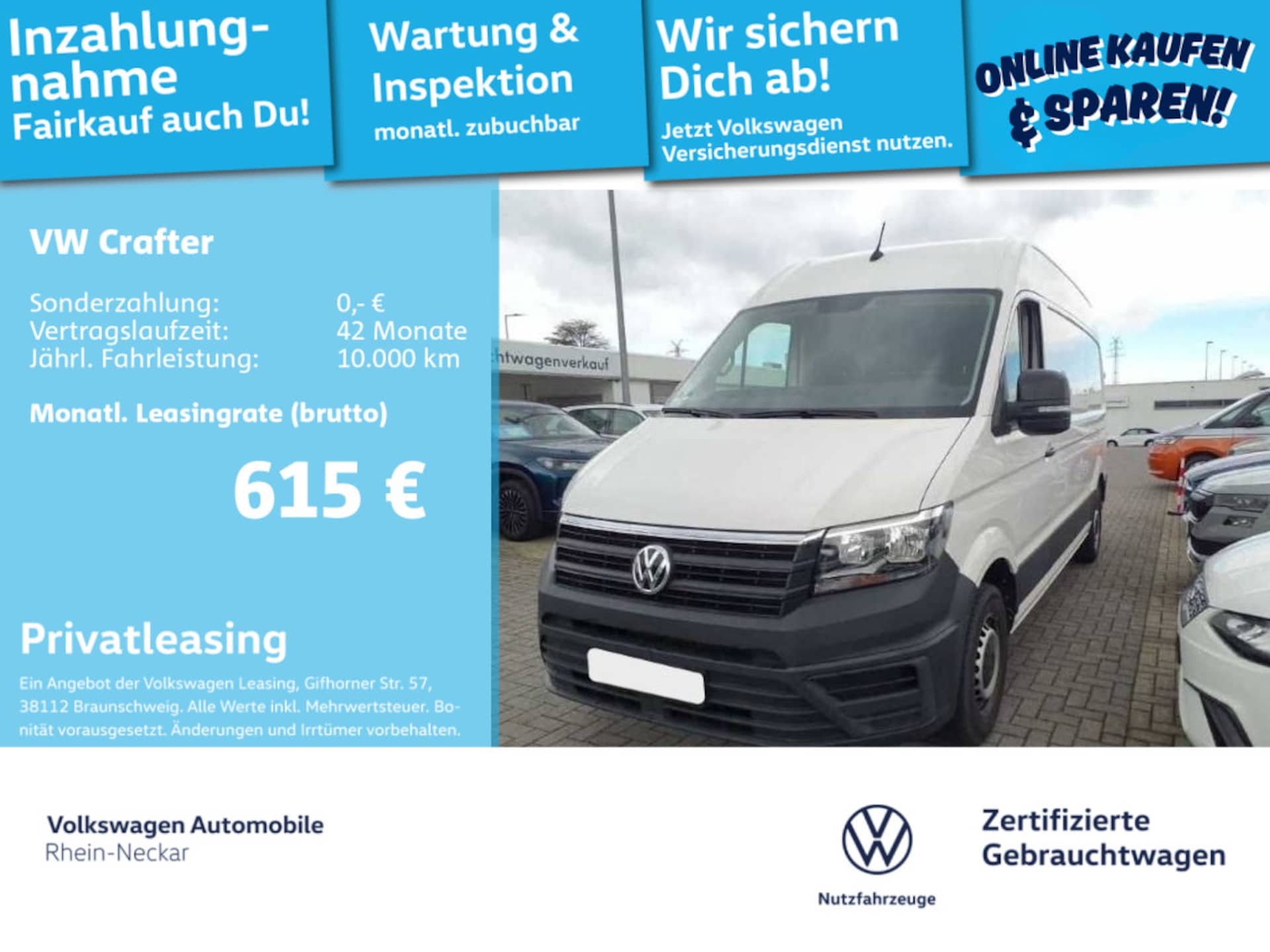 Volkswagen Crafter Kasten mittlerer Radstand