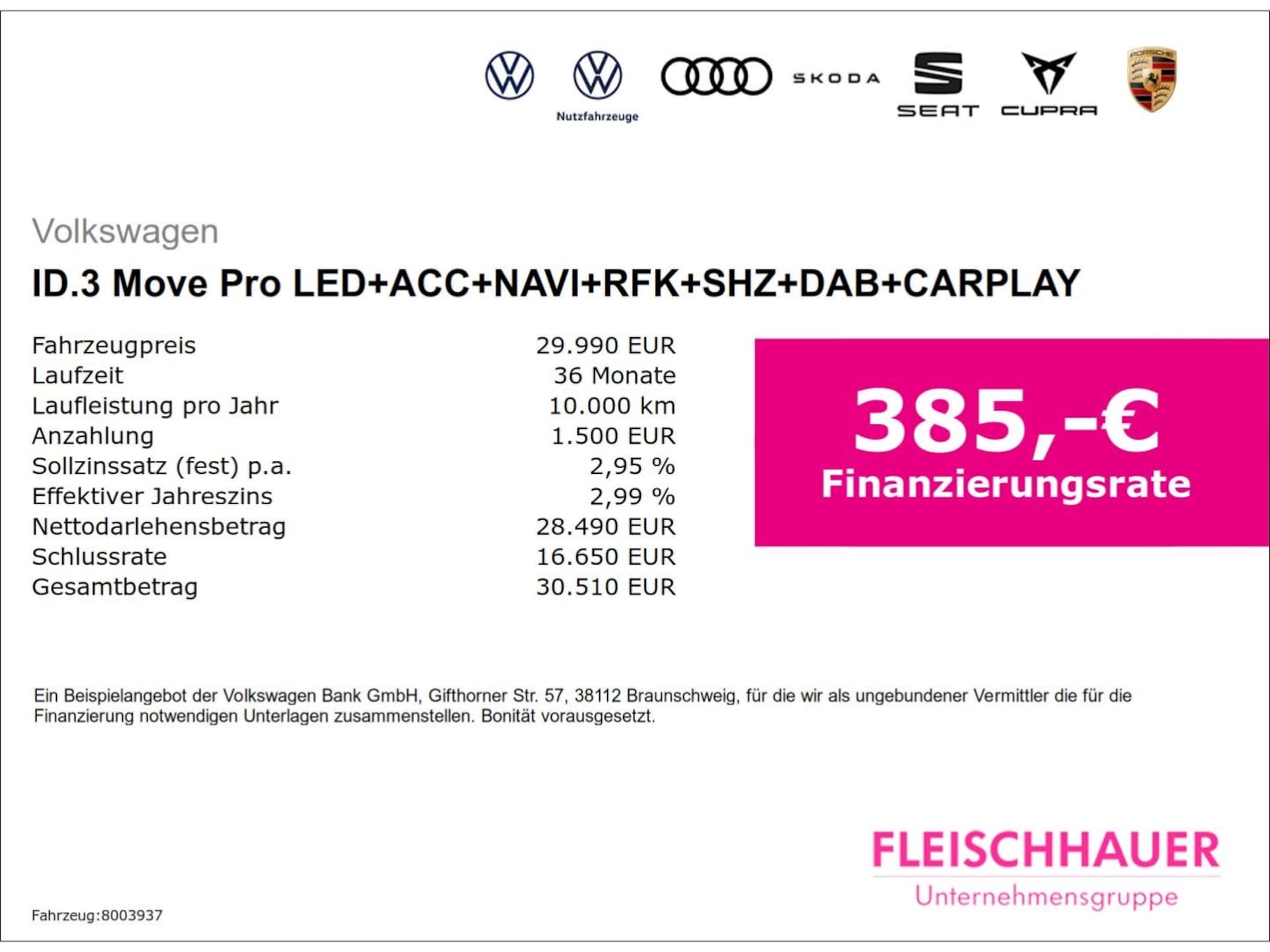 Volkswagen ID.3 MOVE Pro