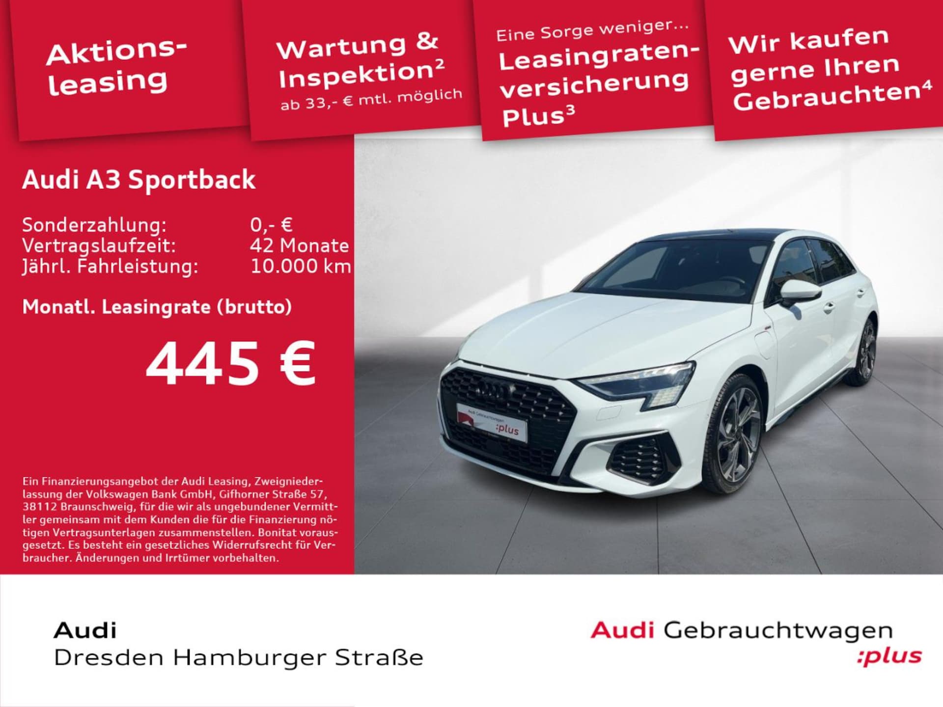 Audi A3 Sportback TFSI e S line