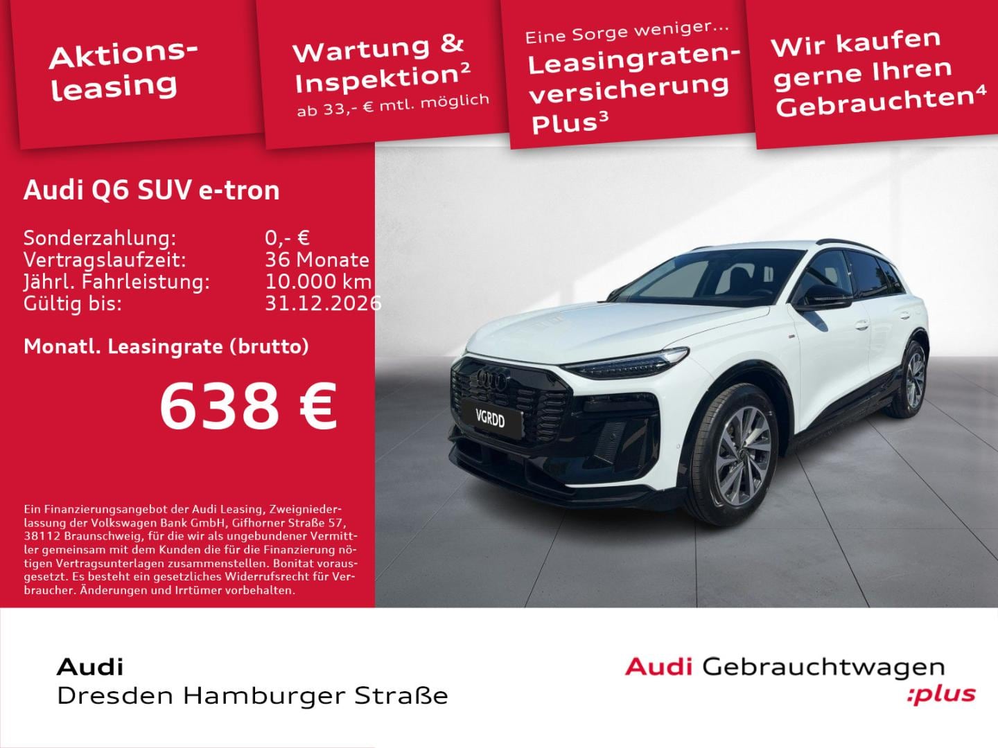 Bild über Audi Q6 SUV e-tron S line business e-tron performance 225 kW - für weitere Informationen kontaktieren Sie den Audi Partner