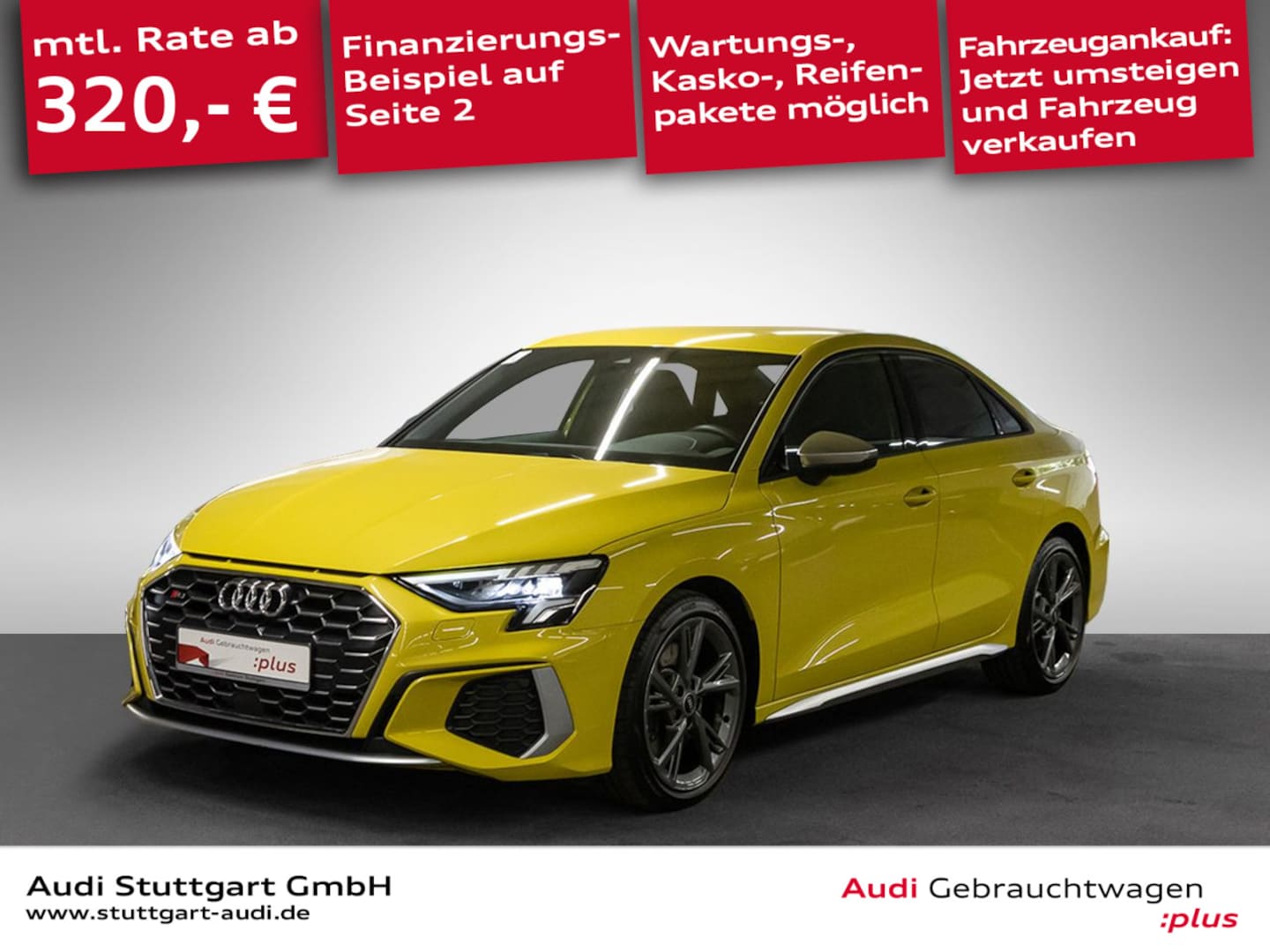 Bild über Audi S3 Limousine TFSI quattro S tronic - für weitere Informationen kontaktieren Sie den Audi Partner