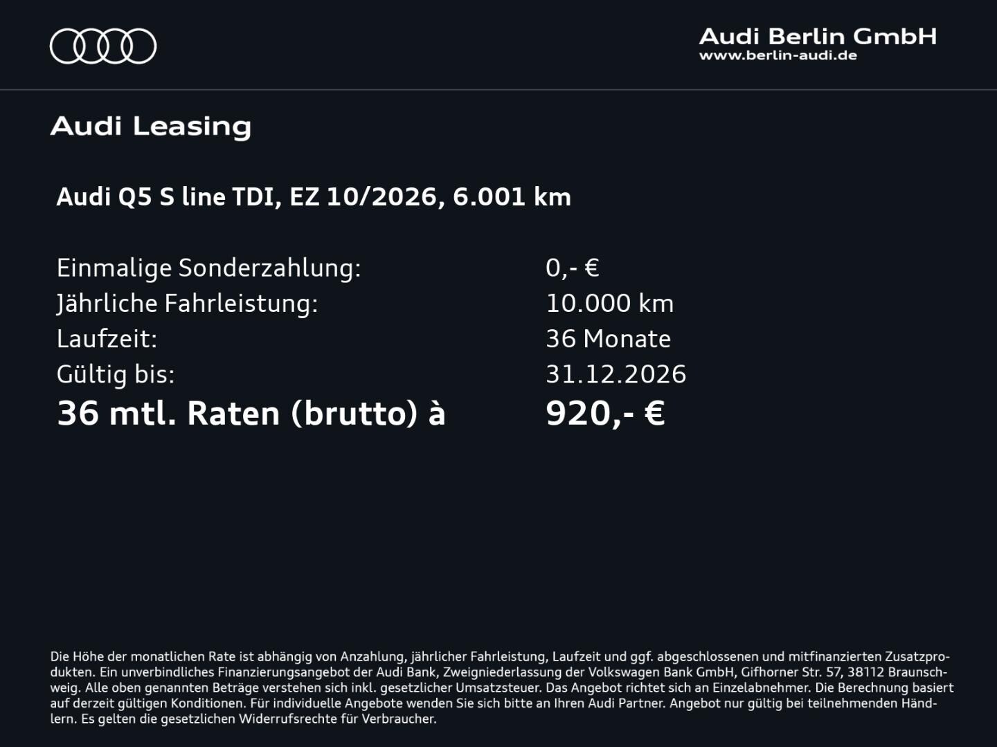 Bild über Audi Q5 SUV TDI quattro 150 kW S tronic - für weitere Informationen kontaktieren Sie den Audi Partner