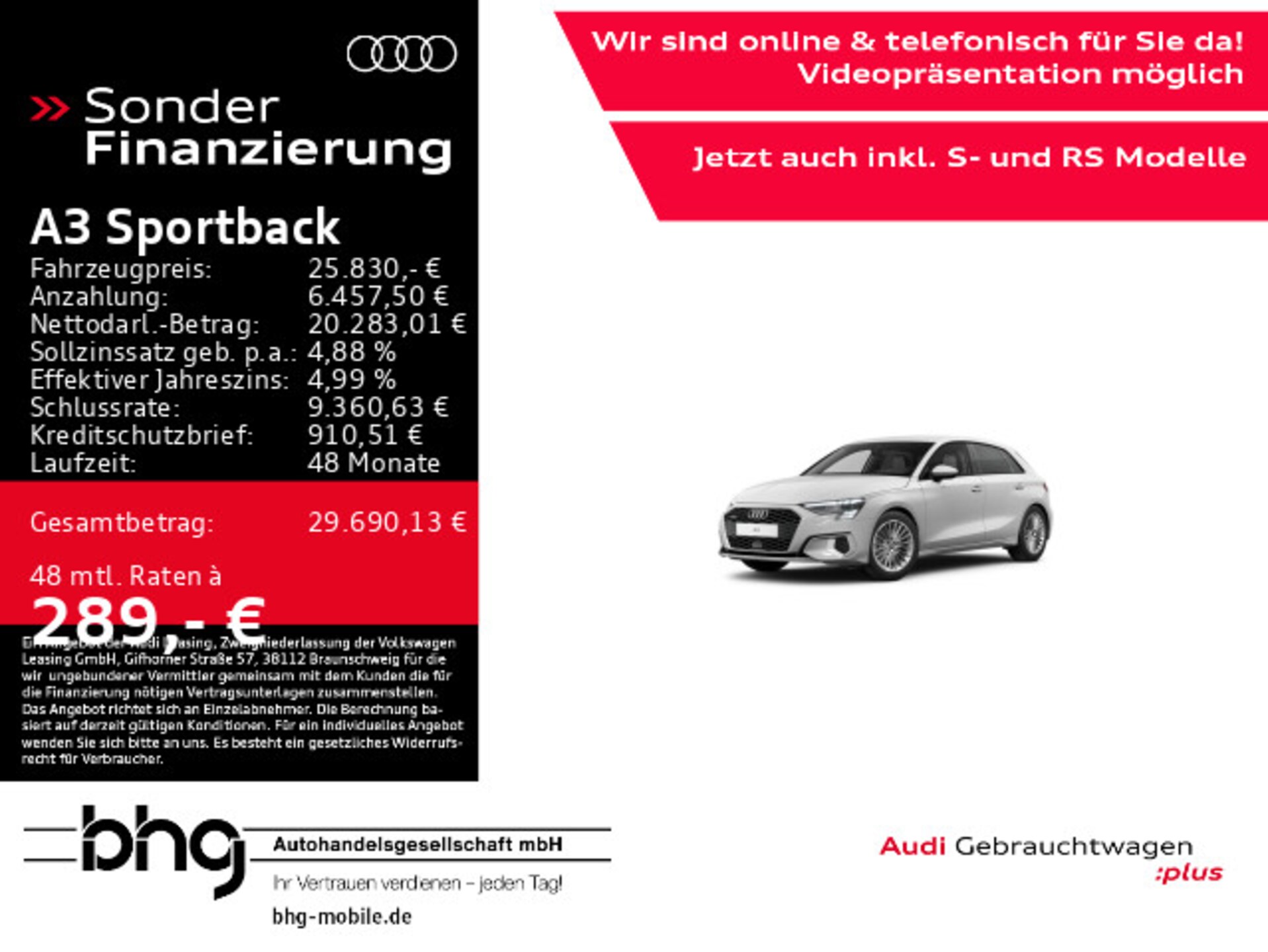 Audi A3 Sportback Advanced