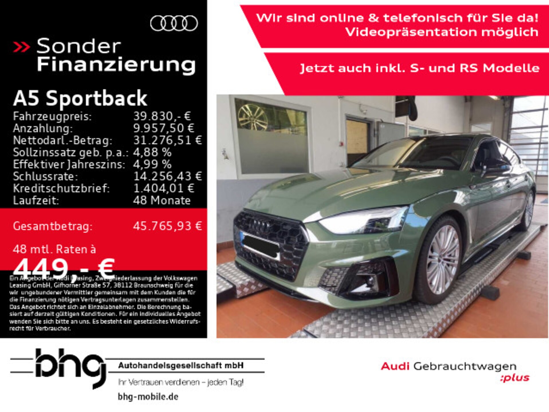 Audi A5 Sportback S line business