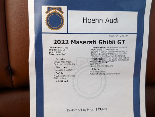 2022 Maserati Ghibli