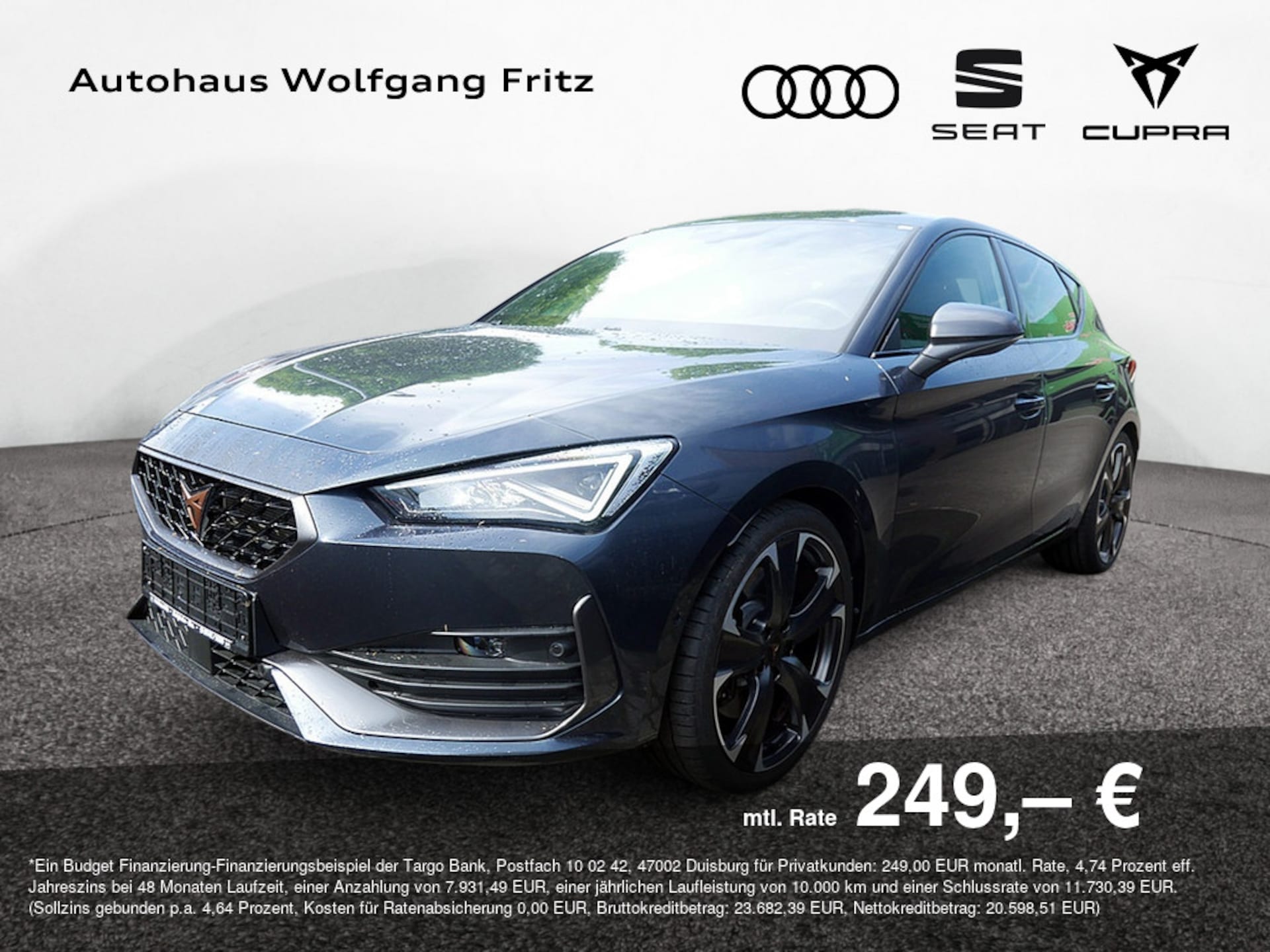 Cupra Leon — CUPRA Leon Leon 2.0 TSI VZ ACC+NAVI+KAMERA+LED+PDC+KLIMA
