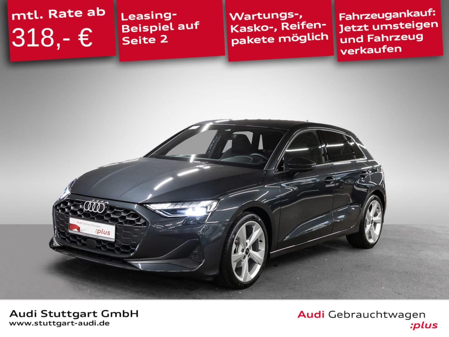 Bild über Audi A3 Sportback 30 TDI Schaltgetriebe - für weitere Informationen kontaktieren Sie den Audi Partner