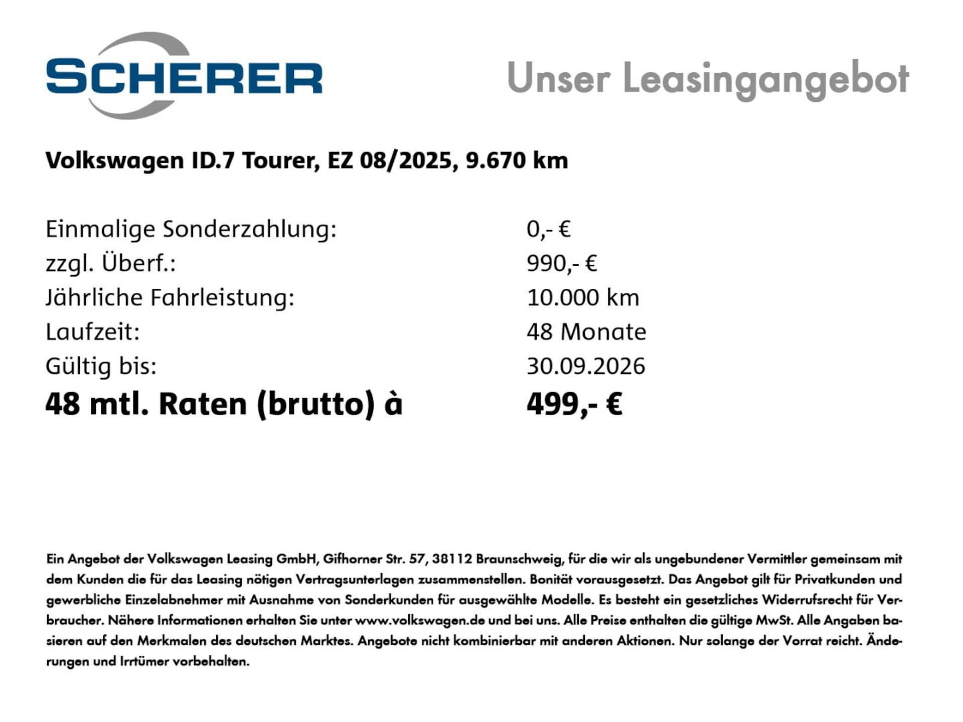 Volkswagen ID.7 Tourer Pro