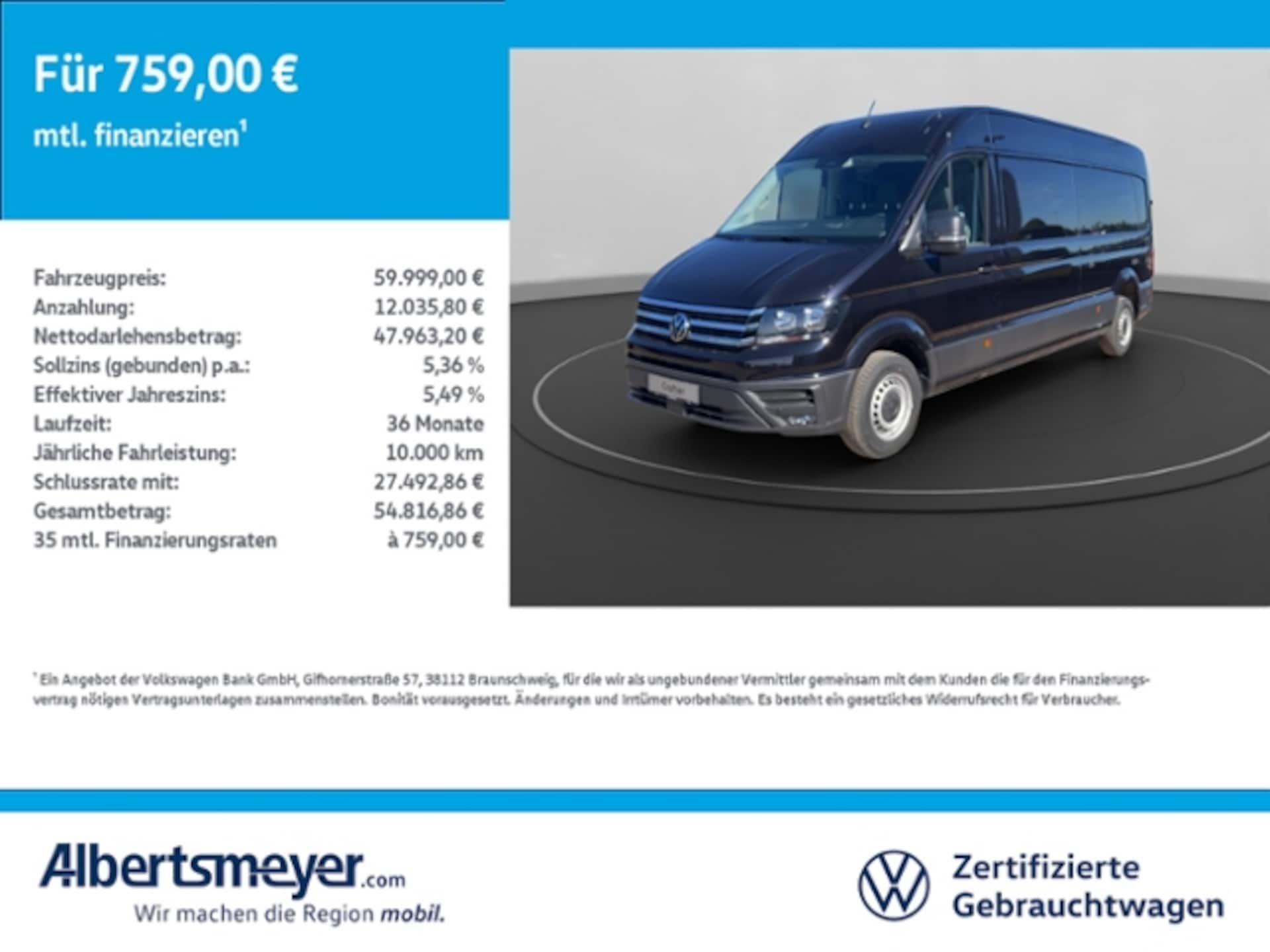 Volkswagen Crafter Kasten langer Radstand
