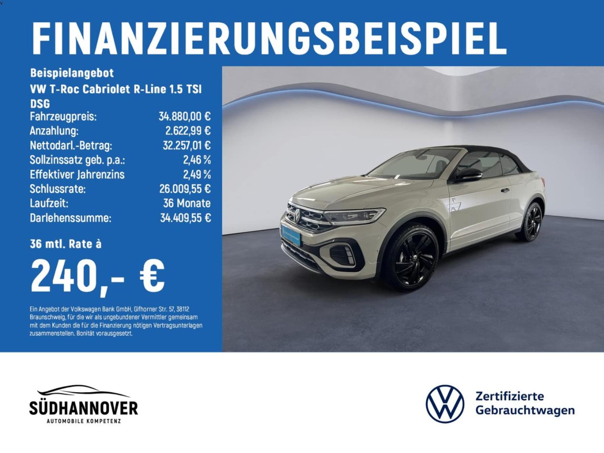 Volkswagen T-Roc Cabriolet R-Line