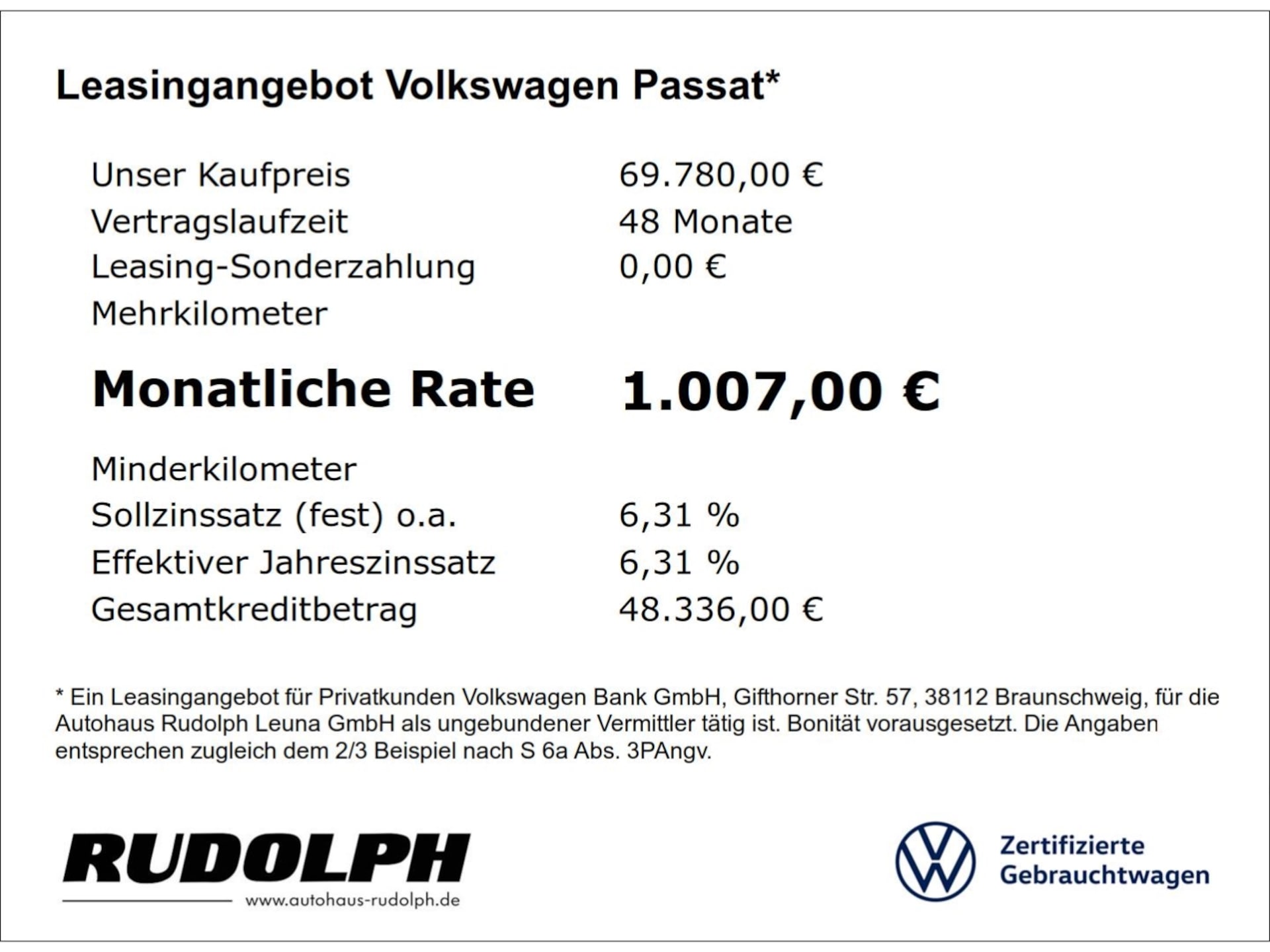 Volkswagen Passat R-Line