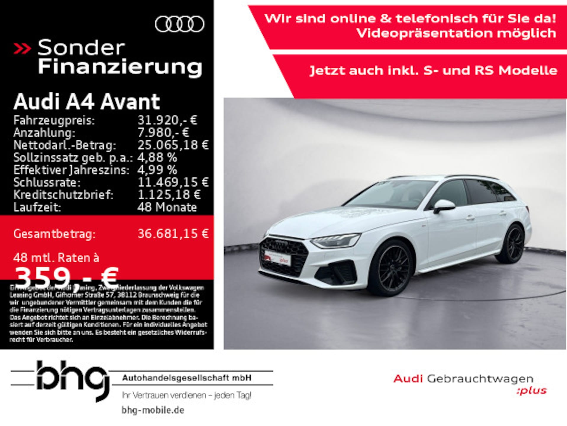 Audi A4 Avant S line