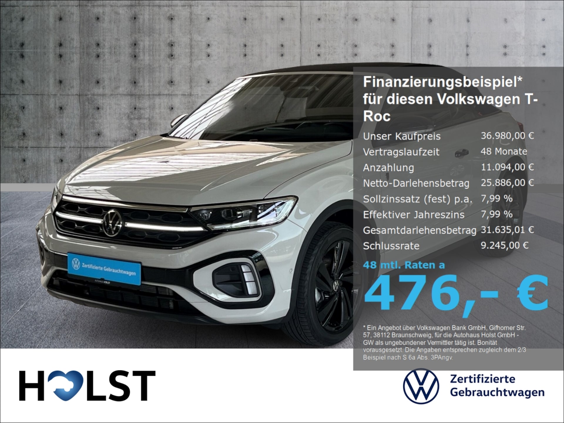 Volkswagen T-Roc Cabriolet R-Line