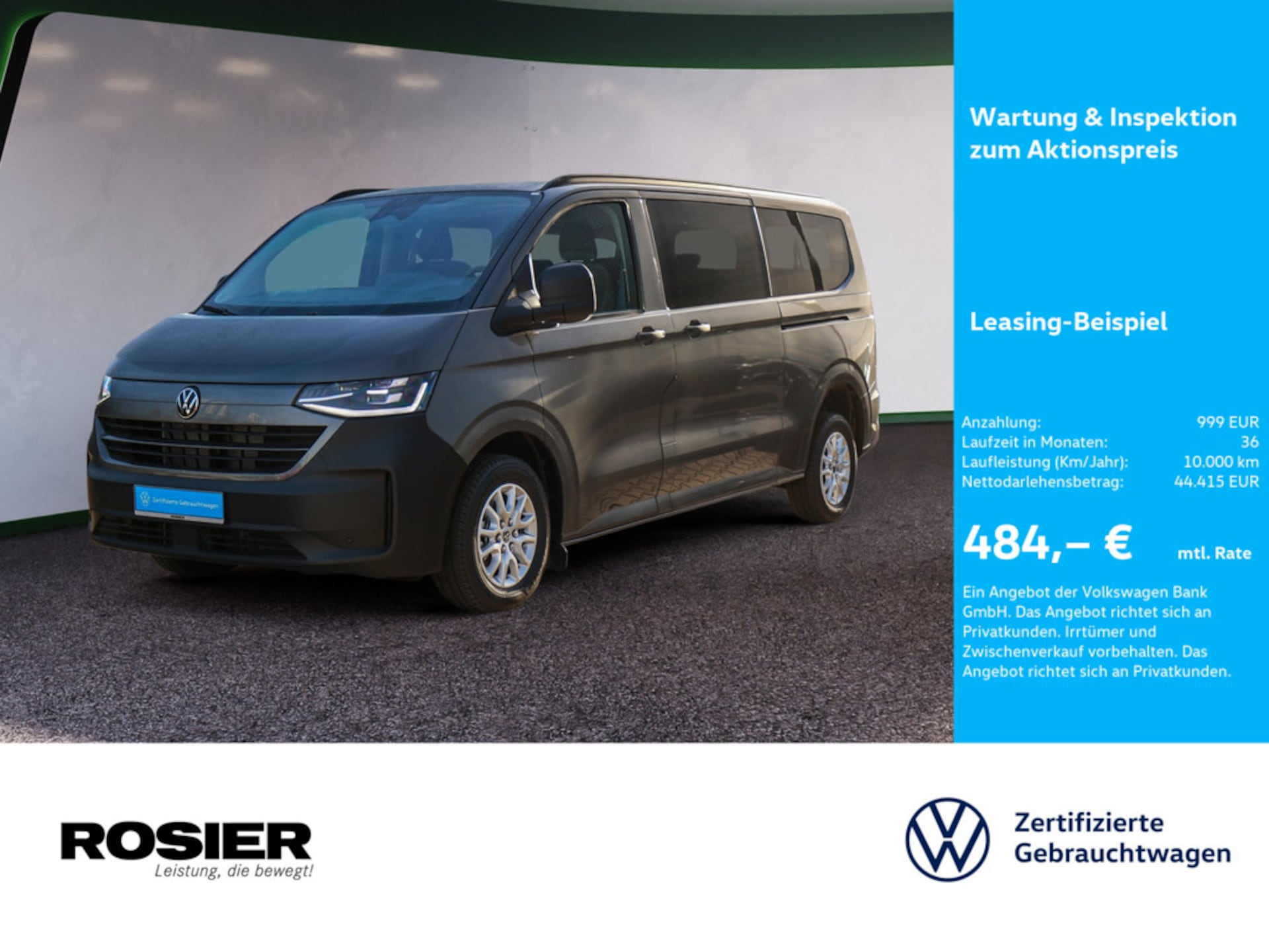 Volkswagen Caravelle langer Radstand Basis-Modell