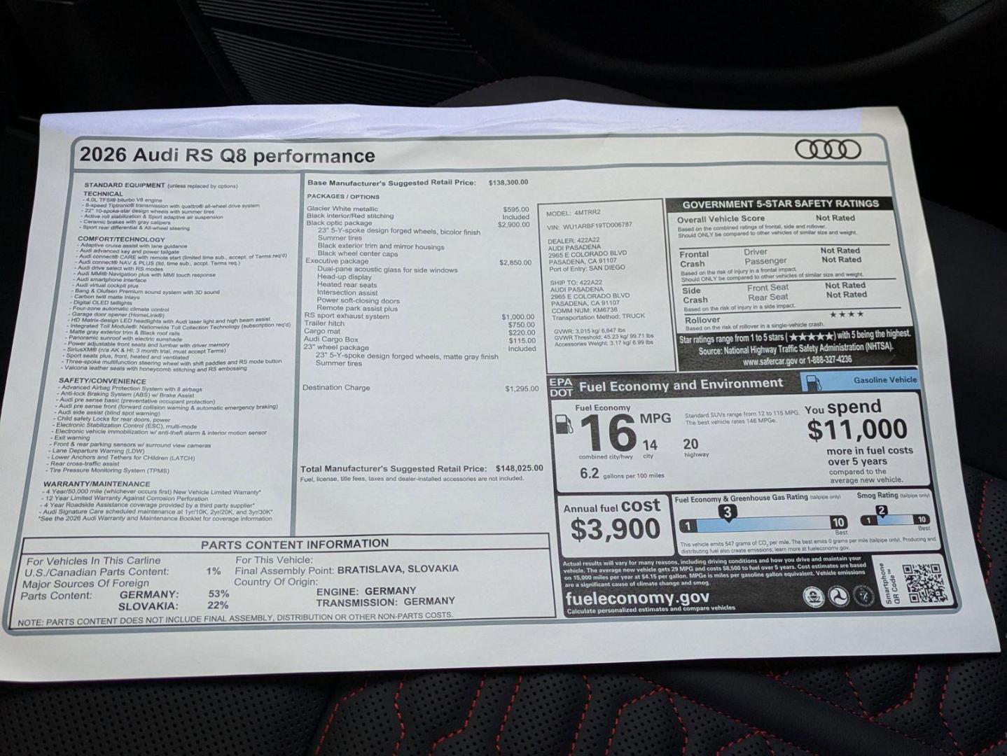 2026 Audi RS Q8 Base - Photo 17