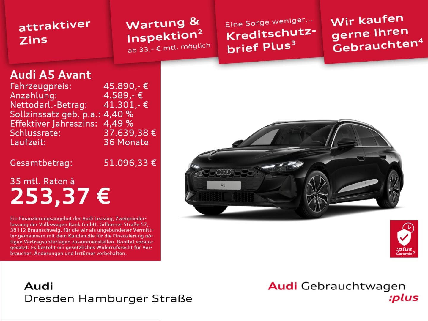 Bild über Audi A5 Avant e-hybrid e-hybrid quattro 220 kW S tronic - für weitere Informationen kontaktieren Sie den Audi Partner