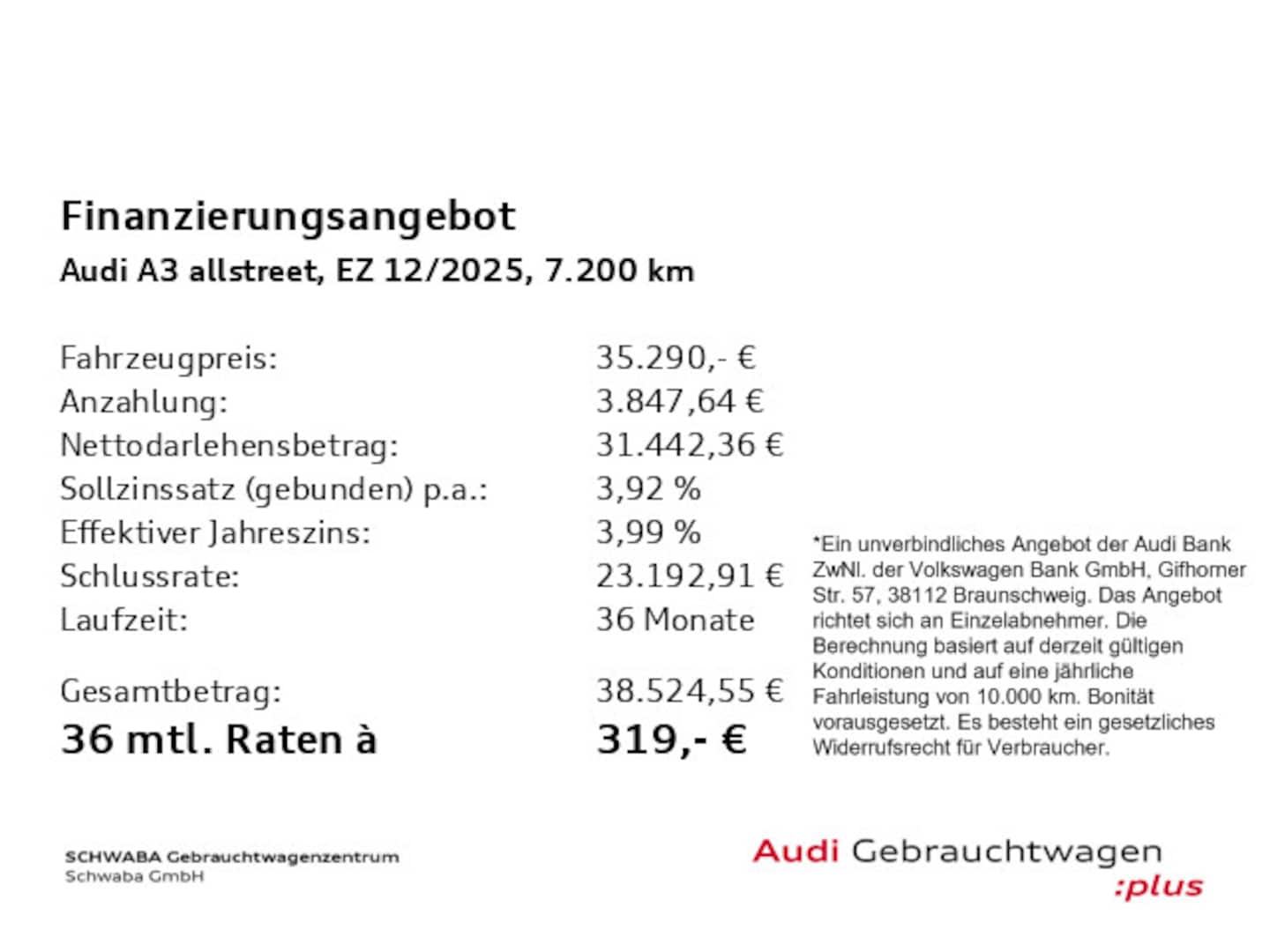 Bild über Audi A3 allstreet TFSI e TFSI e 150 kW S tronic - für weitere Informationen kontaktieren Sie den Audi Partner