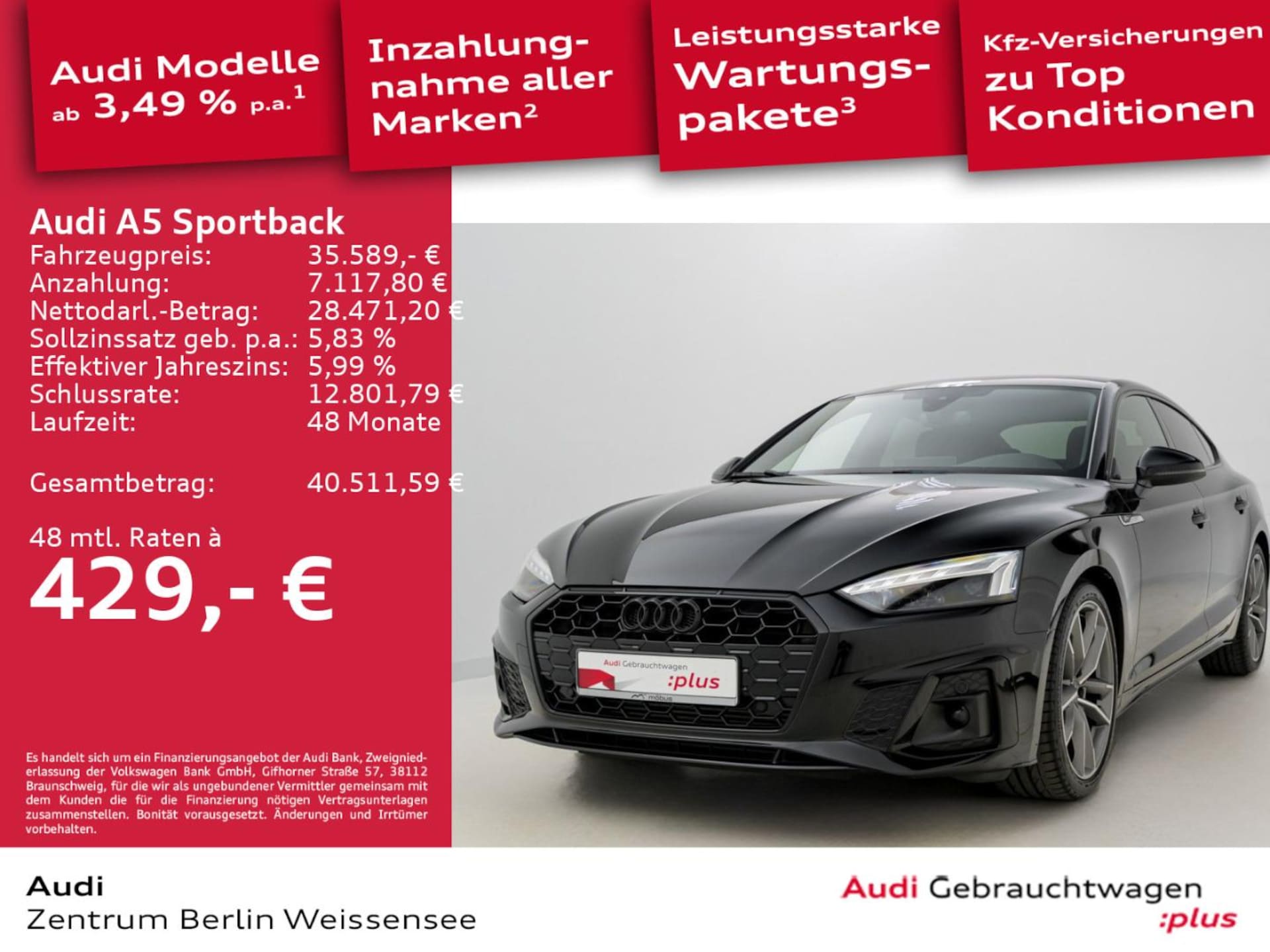 Audi A5 Sportback S line