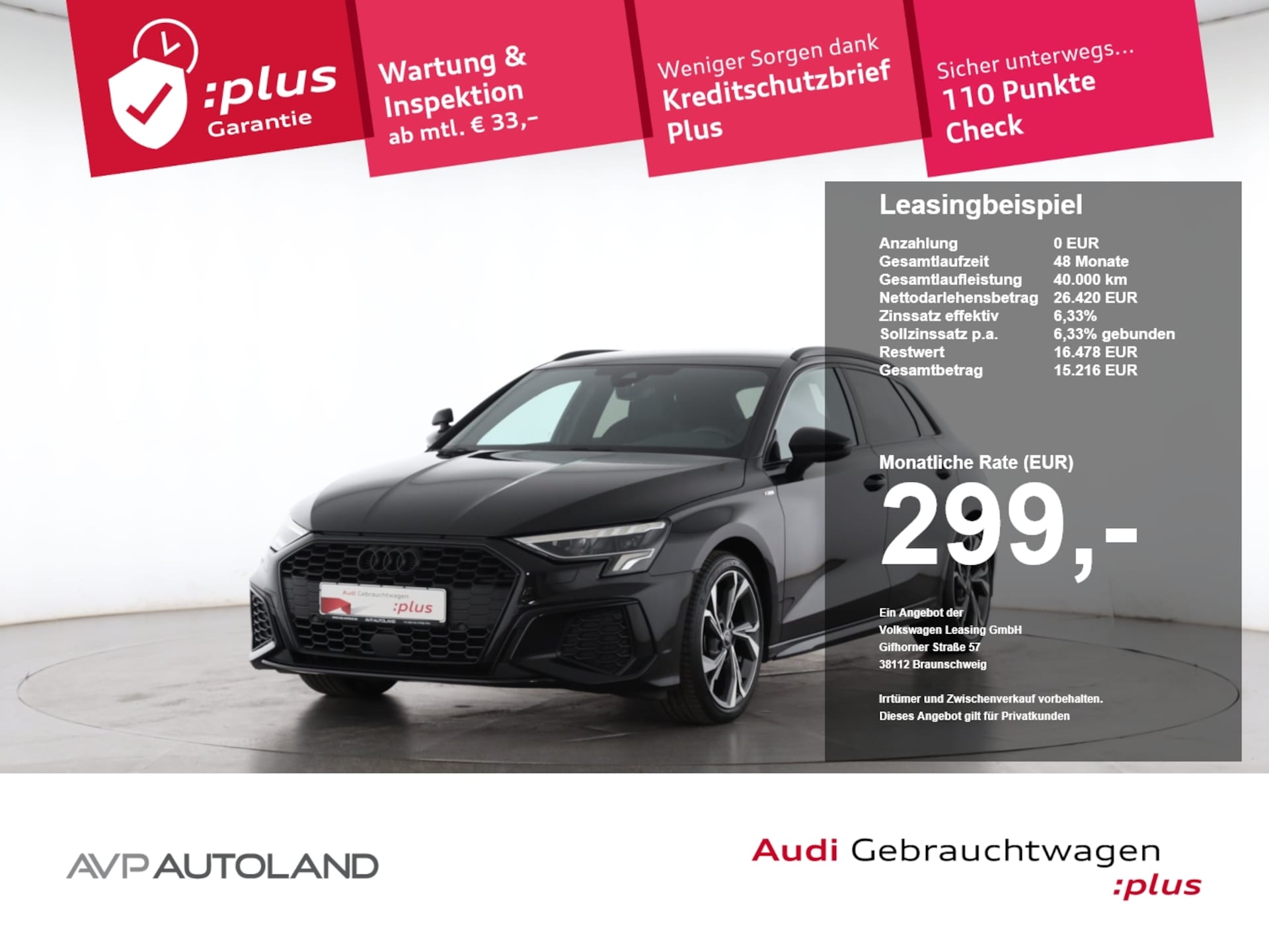 Audi A3 Sportback S line