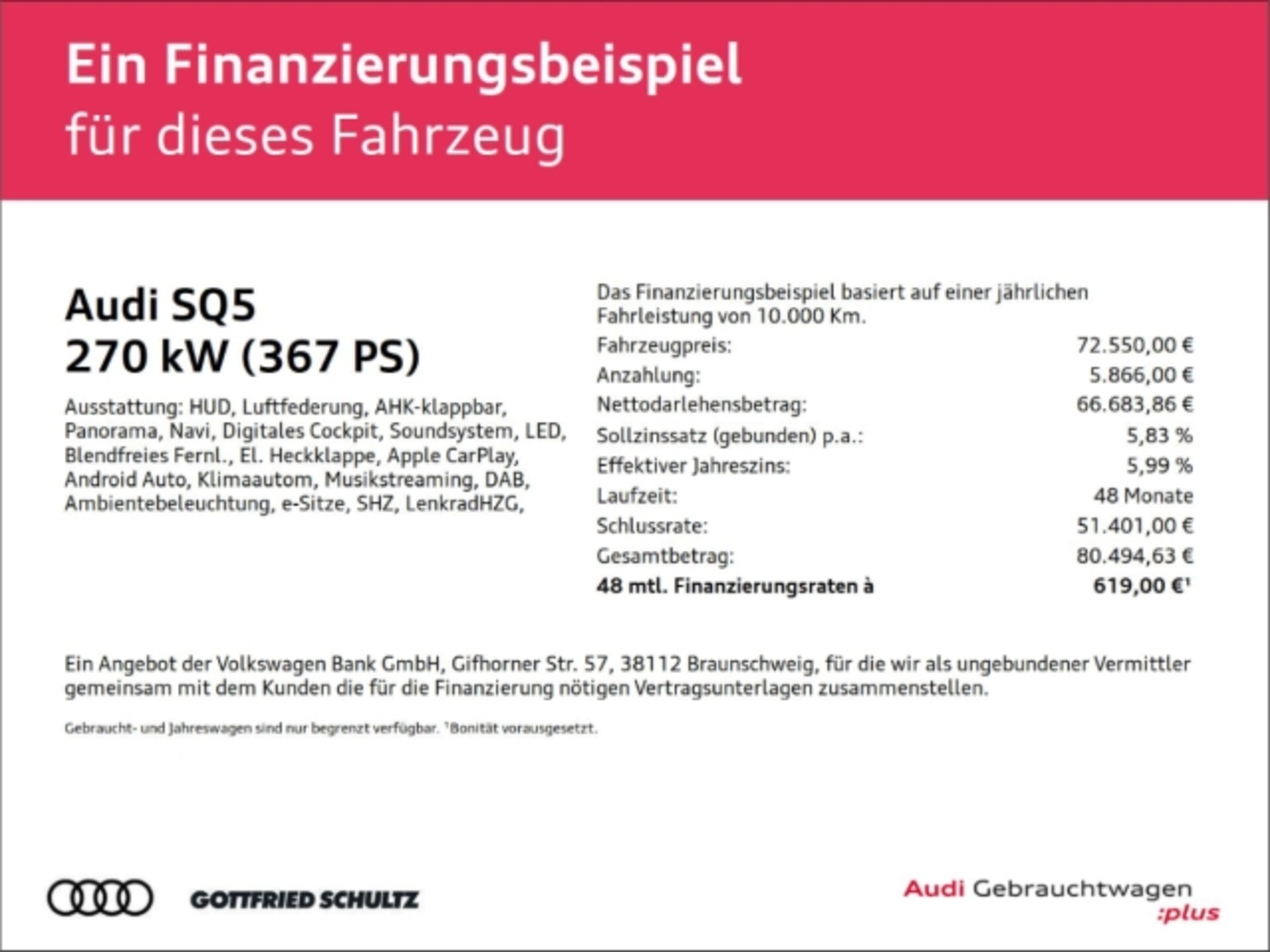Audi SQ5 Sportback edition one