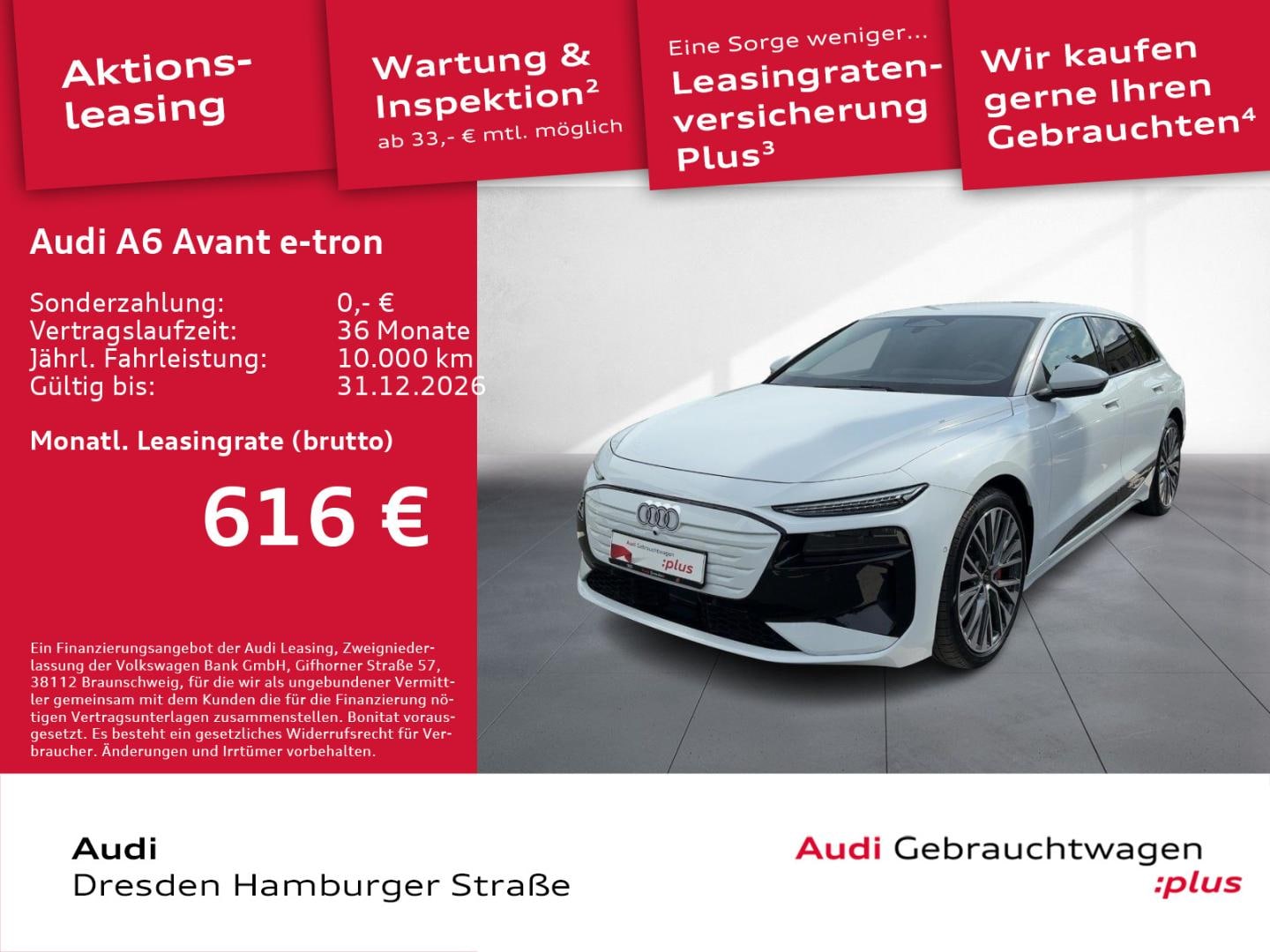 Bild über Audi A6 Avant e-tron e-tron quattro - für weitere Informationen kontaktieren Sie den Audi Partner
