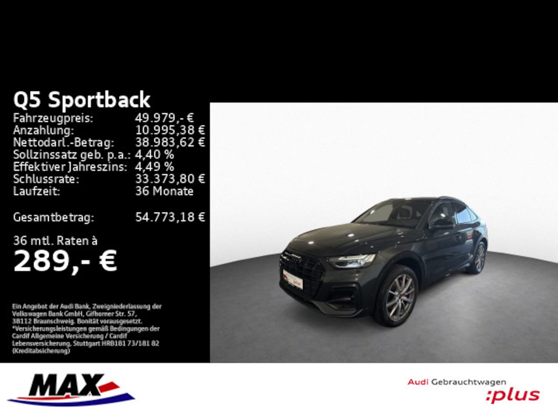 Audi Q5 Sportback TFSI e advanced