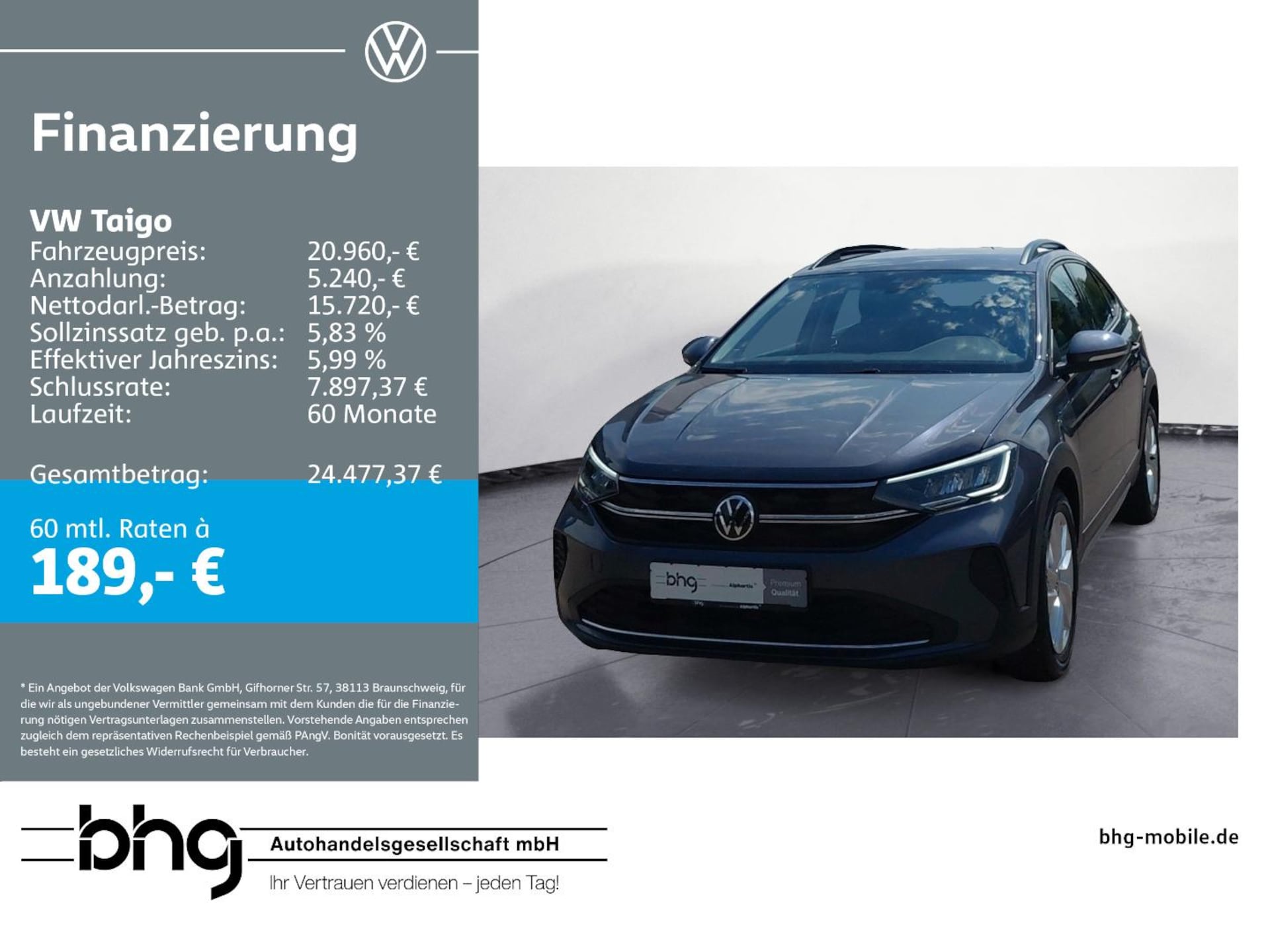 Volkswagen Taigo Life