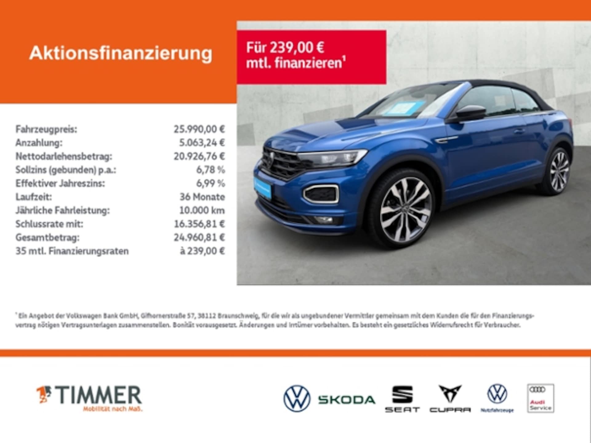 Volkswagen T-Roc Cabriolet R-Line
