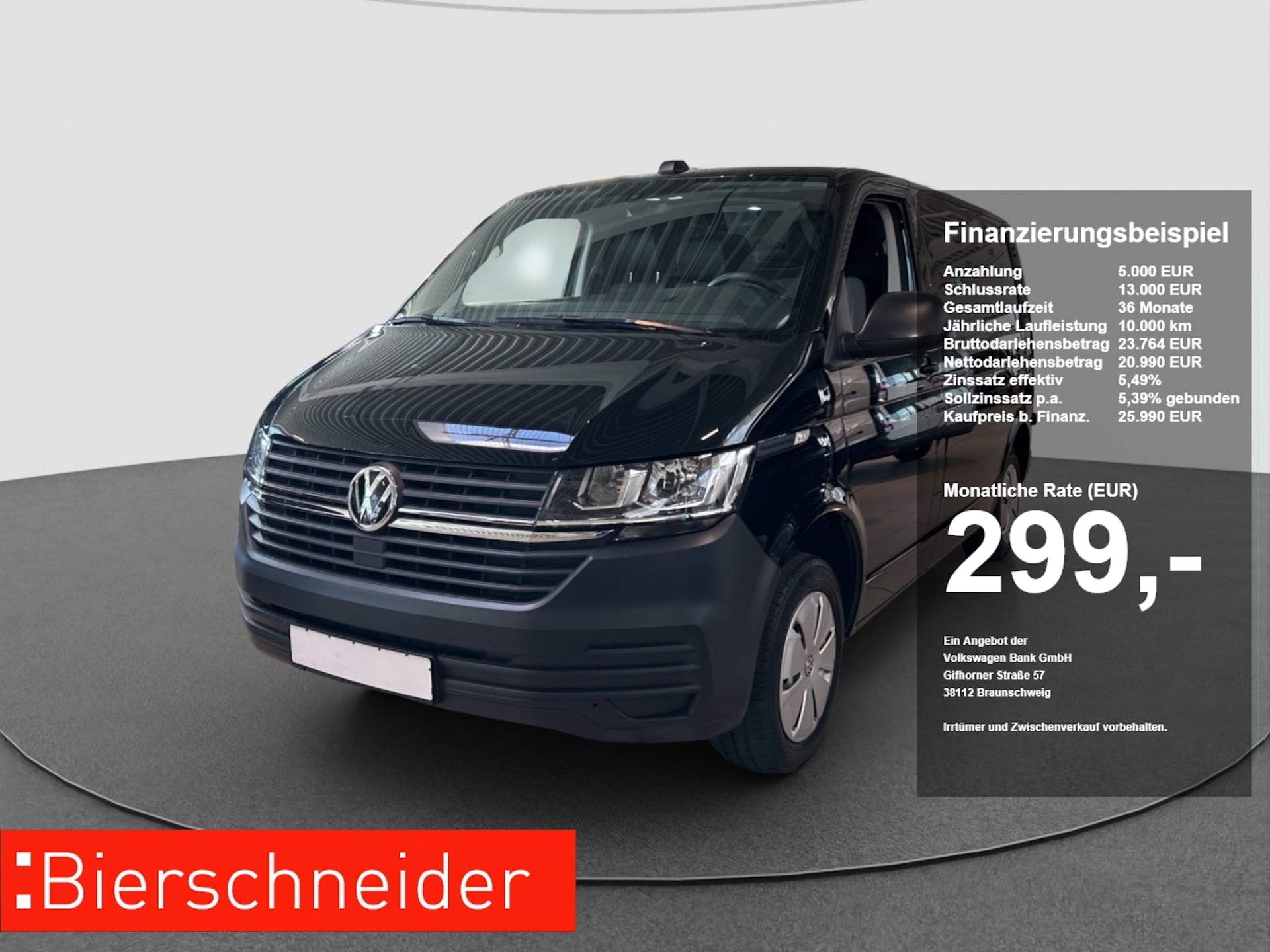Volkswagen T6.1 Transporter Kasten kurzer Radstand