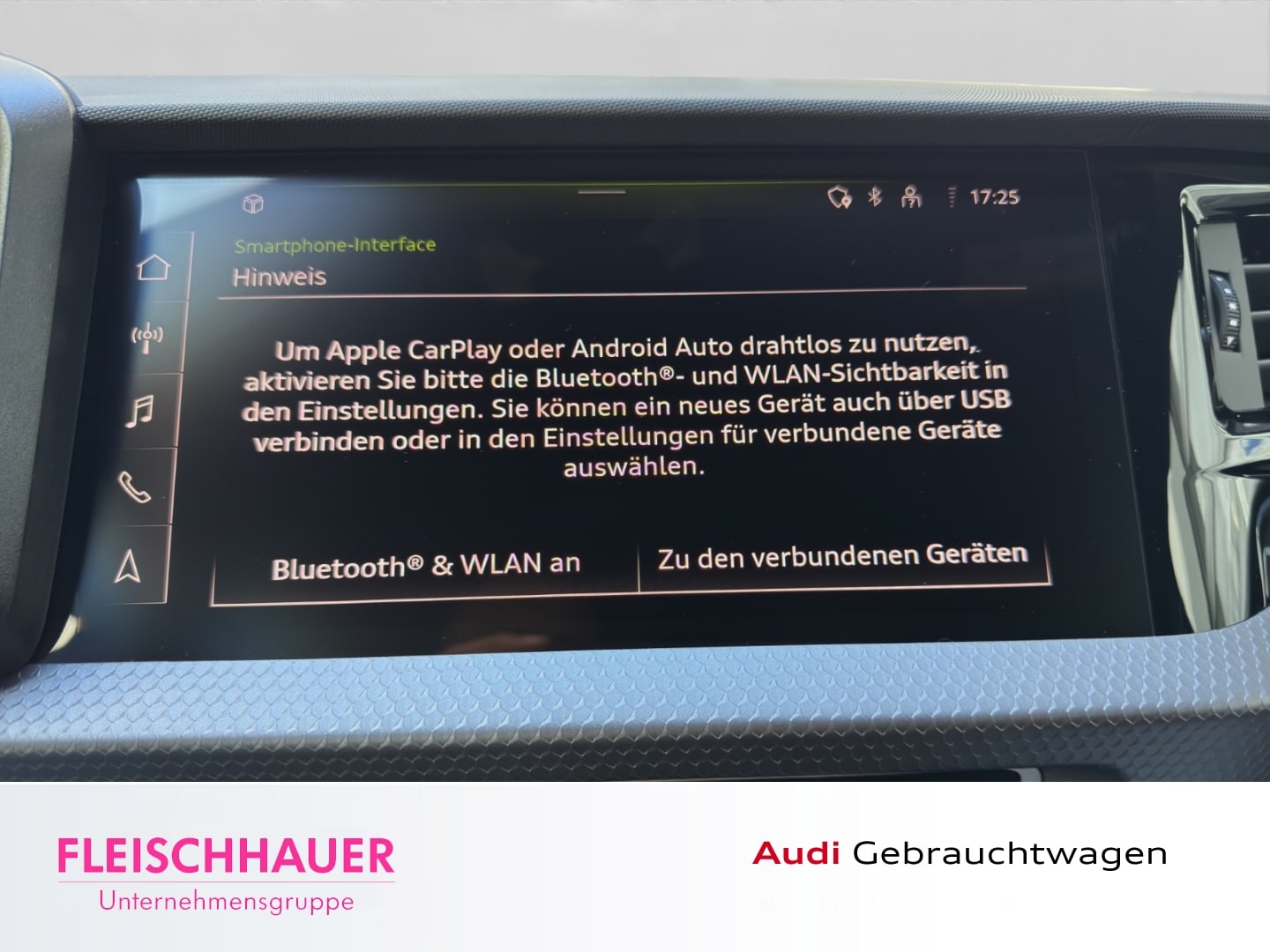 Bild über Audi A1 Sportback advanced 25 TFSI Schaltgetriebe - für weitere Informationen kontaktieren Sie den Audi Partner