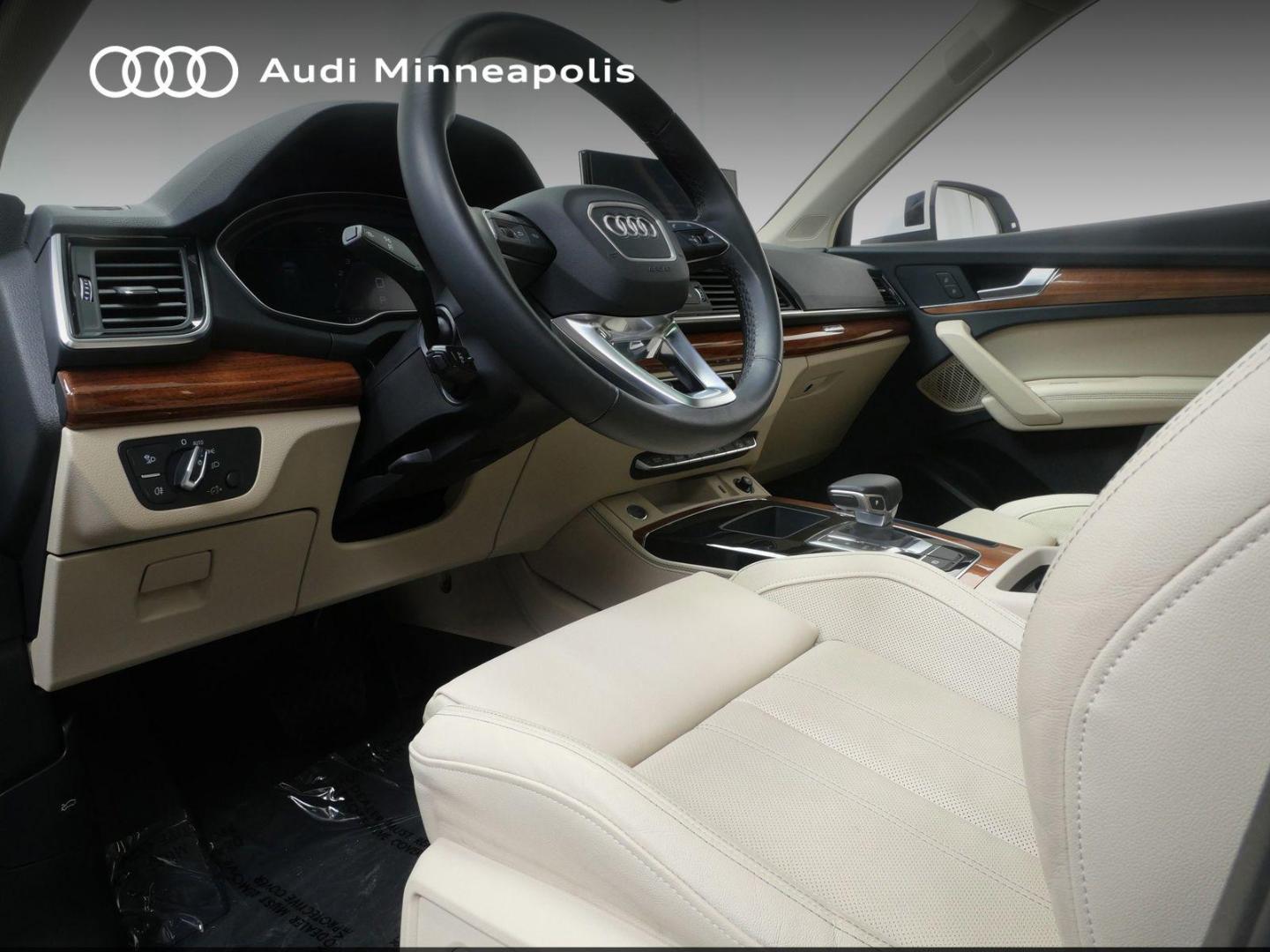 Certified 2023 Audi Q5 Premium Plus with VIN WA1EAAFY2P2111549 for sale in Minneapolis, Minnesota