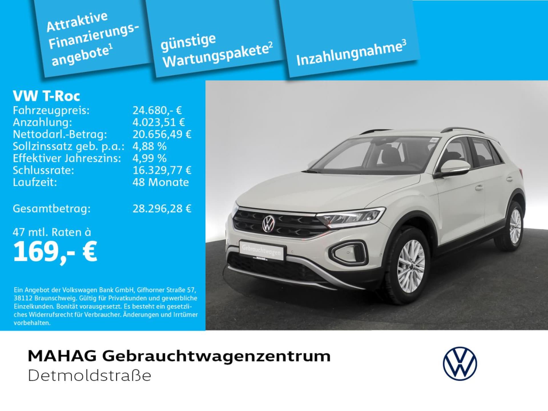 Volkswagen T-Roc 2024 — T-Roc Life 1.5 TSI LED Navi ParkAssist APP DSG