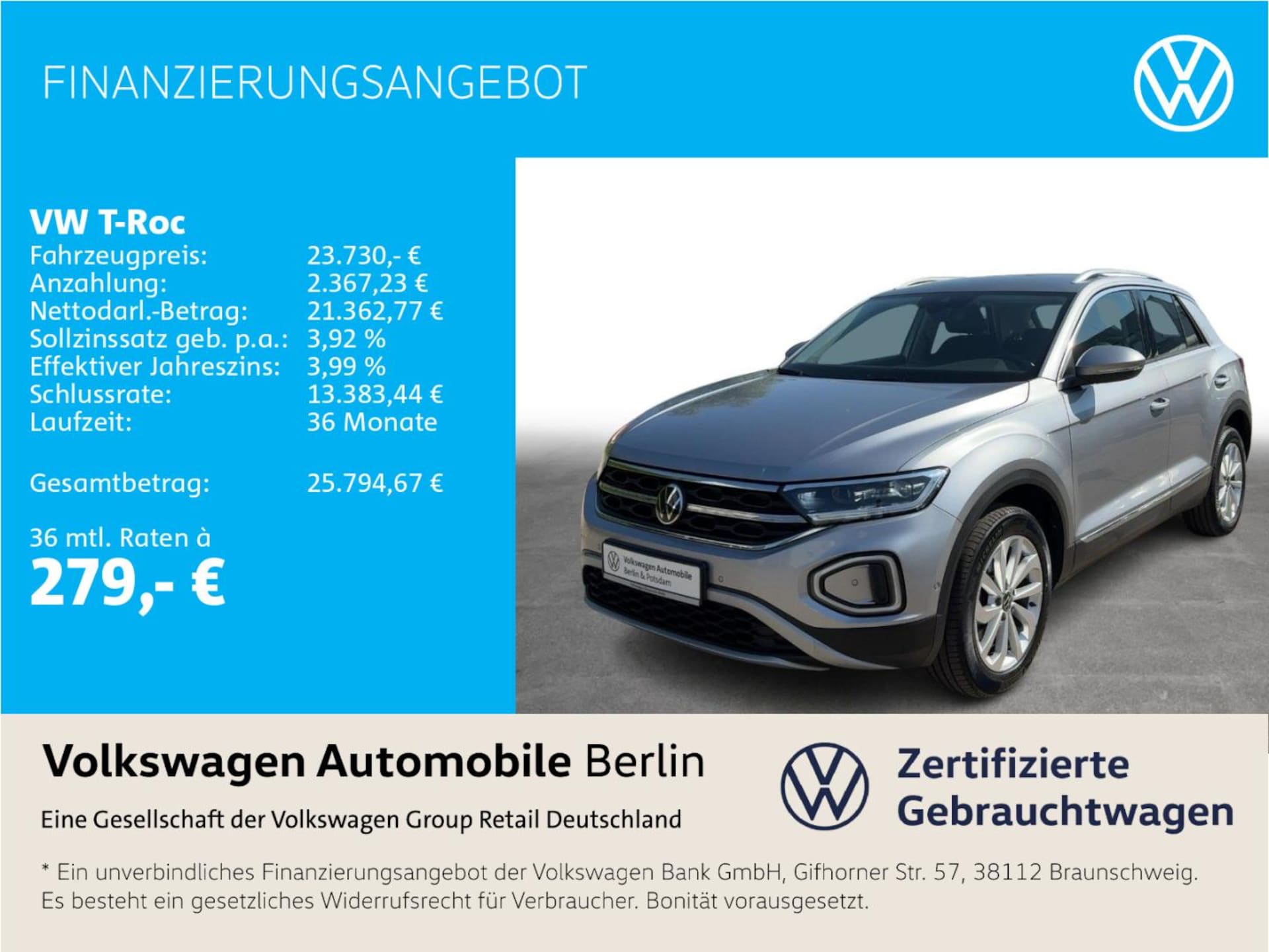 Volkswagen T-Roc Style