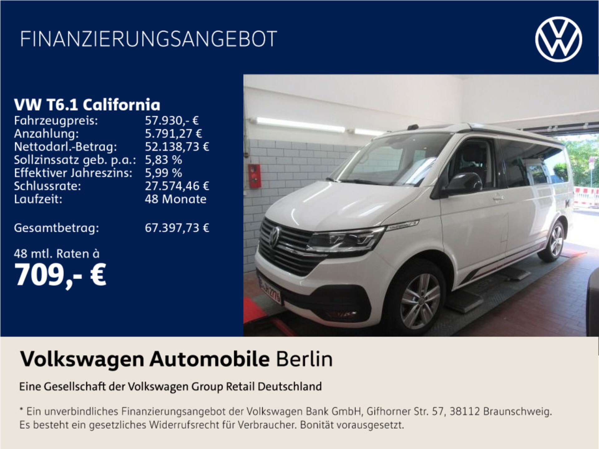 Volkswagen T6.1 California Ocean