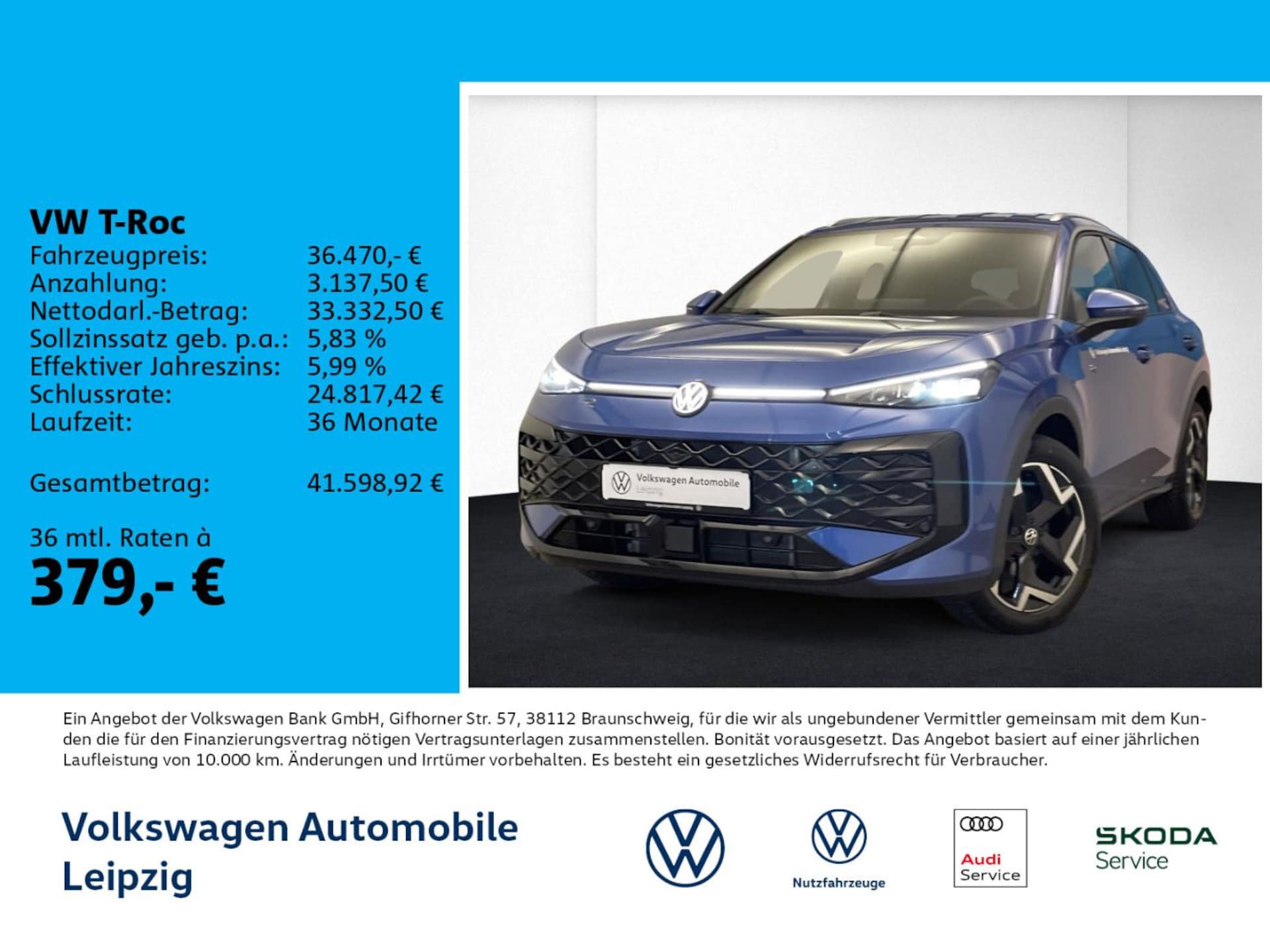 Volkswagen T-Roc — Volkswagen T-Roc T-Roc R-Line 1.5 eTSI 110 kW *IQ.LIGHT*NAVI*GJR