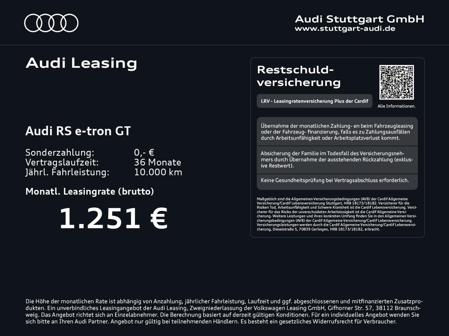 Bild über Audi RS e-tron GT e-tron quattro - für weitere Informationen kontaktieren Sie den Audi Partner